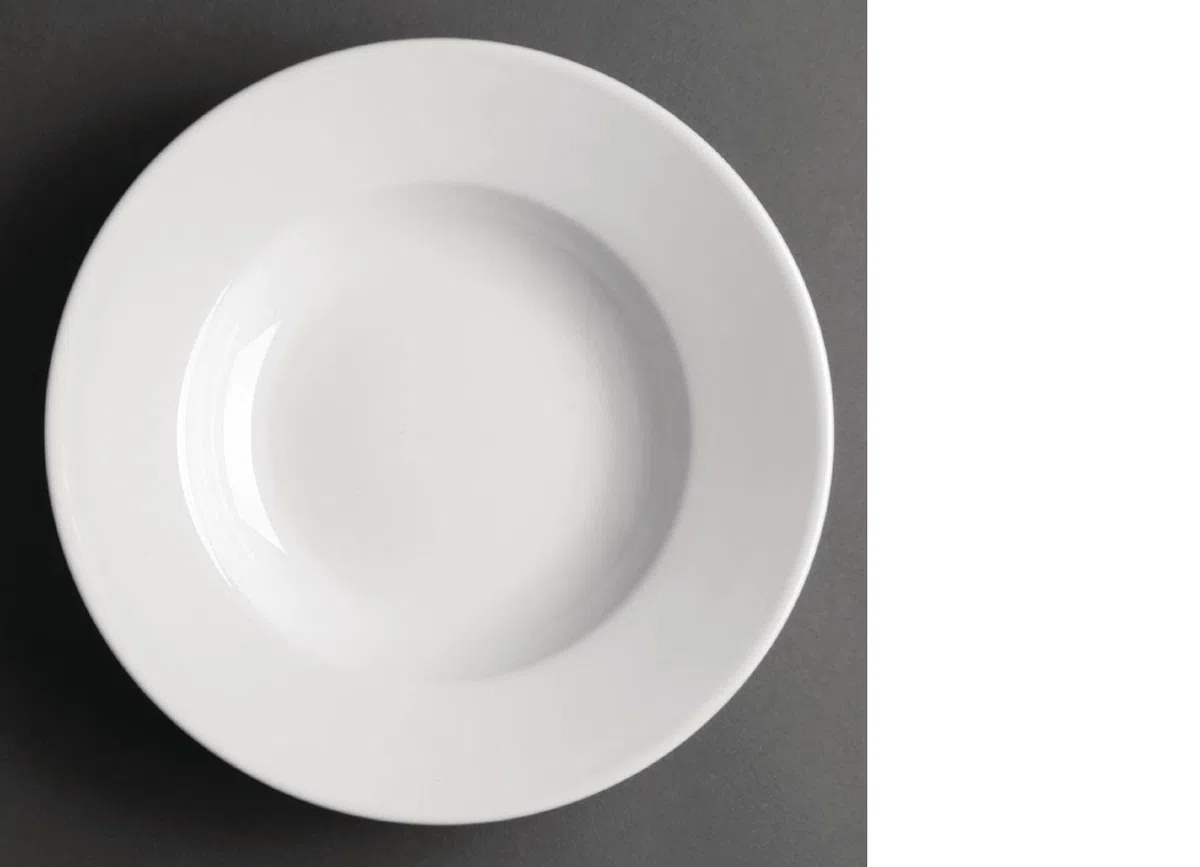 Athena Hotelware - Ciotola da zuppa con bordini, CC214, dimensioni: 23 cm (Confezione da 6).