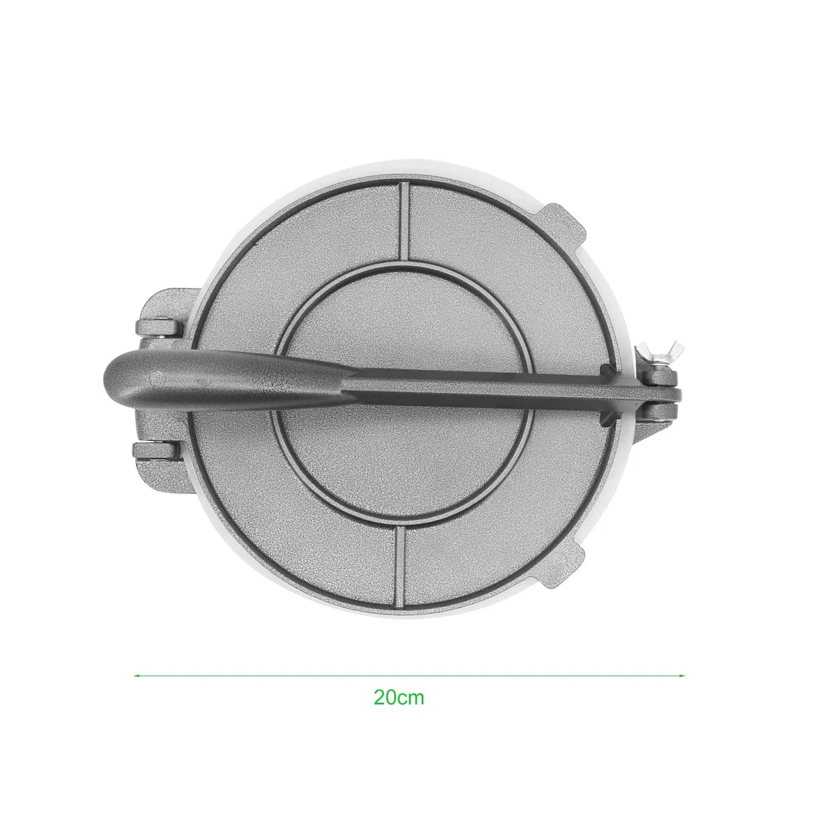 Tortillas Pressa,20 cm Chapati Maker con 100 Fogli di Carta da Forno Antiaderente Oleata per Realizzare Tortilla, Chapati, Roti