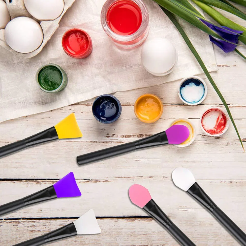 12 pezzi di pennelli magici in silicone con applicatori per resina epossidica per pittura fai da te, miscelazione e applicazione su bicchieri glitterati, tazze in acrilico, tazza