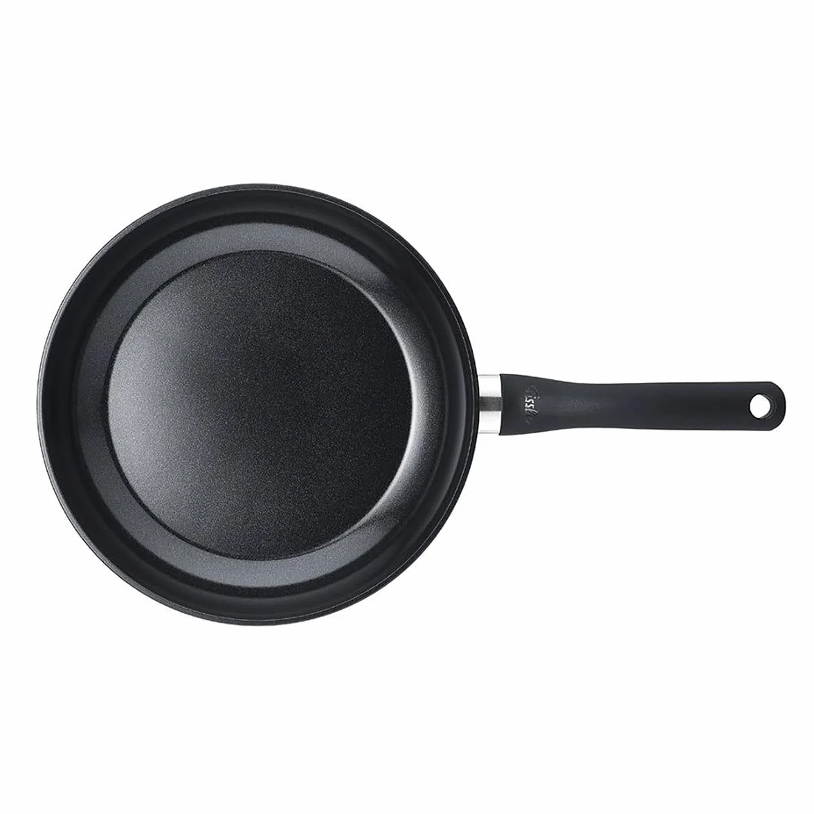 Fissler Essential Black/Padella rivestita in alluminio (28 cm) rivestita in ceramica, padella prodotta senza PFAS/PTFE, a induzione, made in Germany