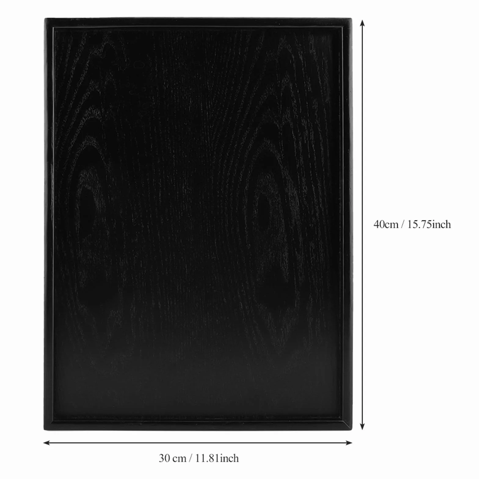Greensen Vassoio Rettangolare in Legno per Servire, per tè, caffè, Snack e Pasti, 40 x 30 cm