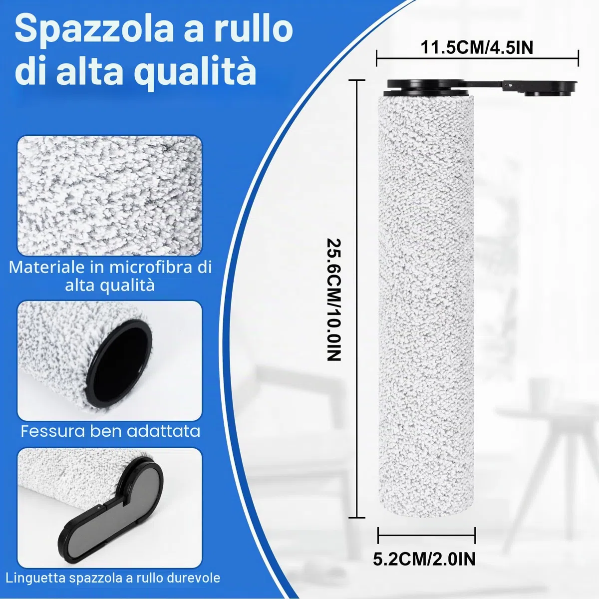 spazzole a Rullo e Filtro HEPA Ricambi per Roborock F25 BX/F25 ACE/F25 GT/F25 RT/F25 LT/F25 ALT/F25/F25 XT/F25 ACE Combo/F25 Combo/F25 Ultra/F25 ACE Pro aspirapolvere senza fili(5 Accessori)