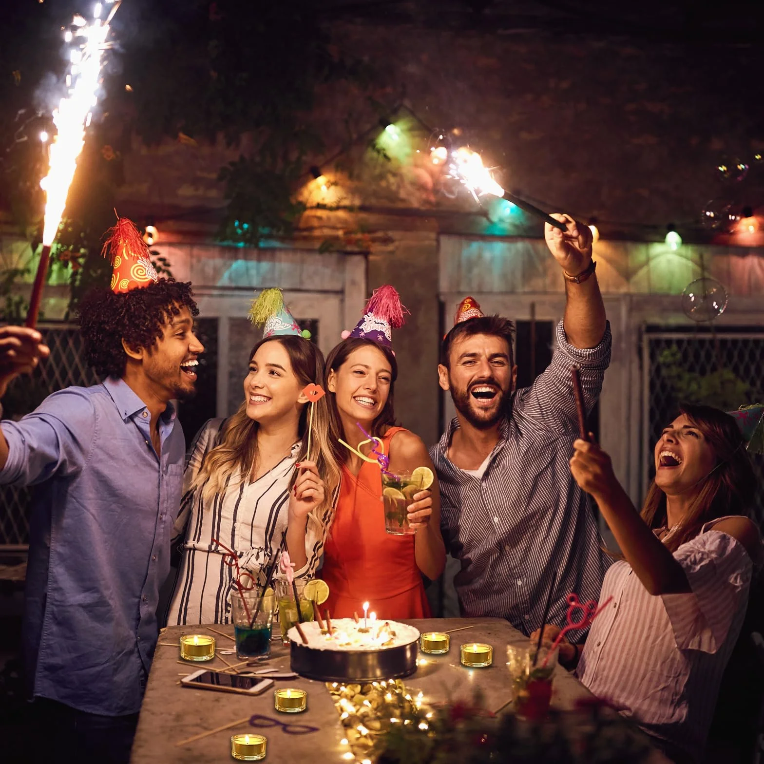 24 PCS Vasetti per Candele Votive, Portacandele in Vetro Trasparente Diametro 4,5 cm, per la Decorazione Della Tavola di Casa, per Matrimoni, Candele Decorative in Vetro