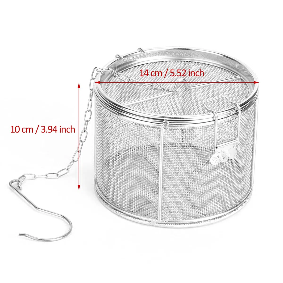 Sfera Per Spezie in Acciaio Inossidabile Infusore da Cucina per Tè, Cestello di separazione per spezie e condimenti Condimenti e Spezie – Colino con Gancio, Filtro per Cottura e Separazione Alimenti