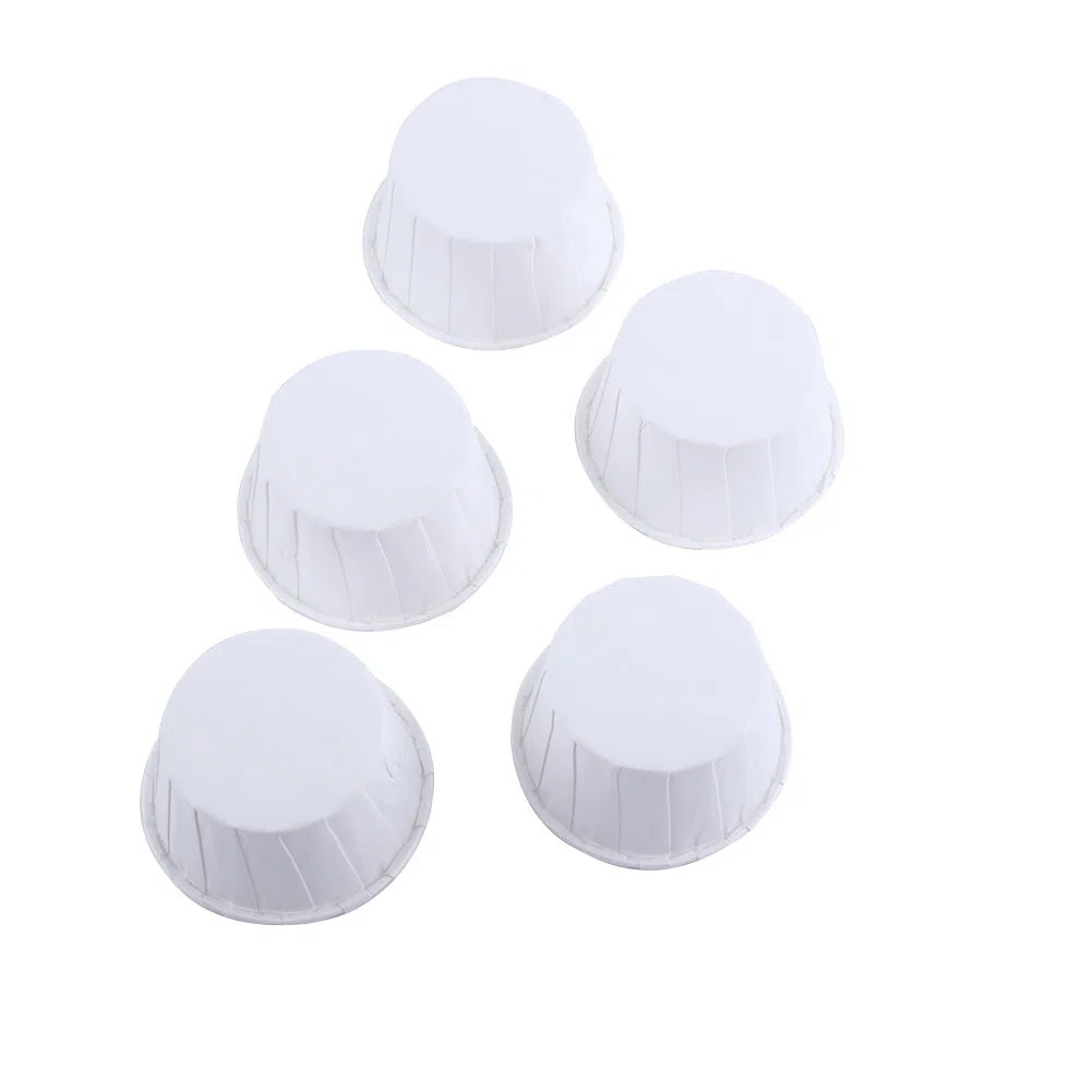 Pirottini di Carta,100 Pezzi Cupcake Pans Wrapper,Cups Tazze di Carta Muffin Pea,Matrimoni Compleanni Feste,Natale/Halloween/Pasqua(bianco)
