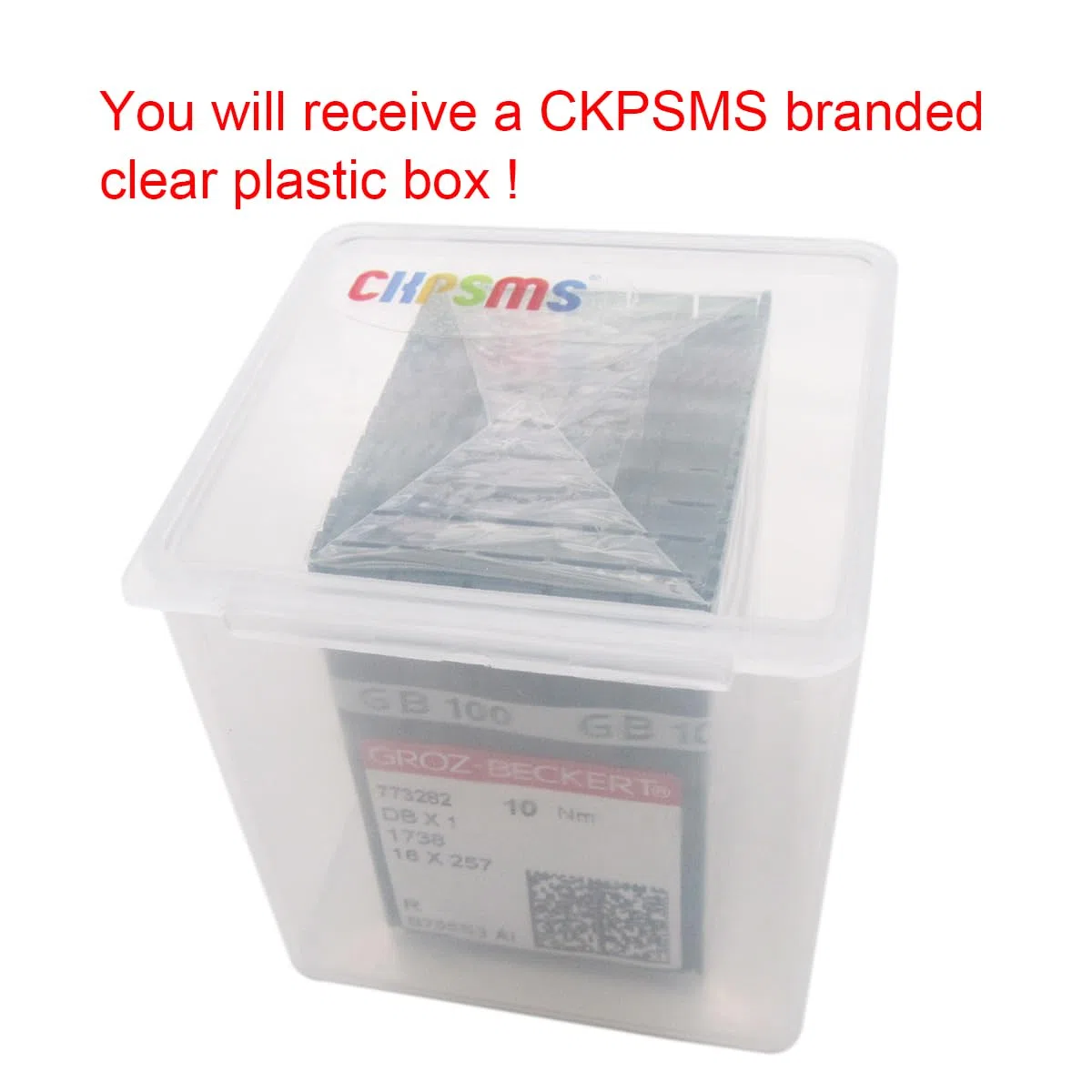 ckpsms GROZ-BECKERT Aghi - 100piezas Groz beckert DBX1 1738 16 x 257 Aghi della Macchina da Cucire (Groz Beckert DBX1 8/60)