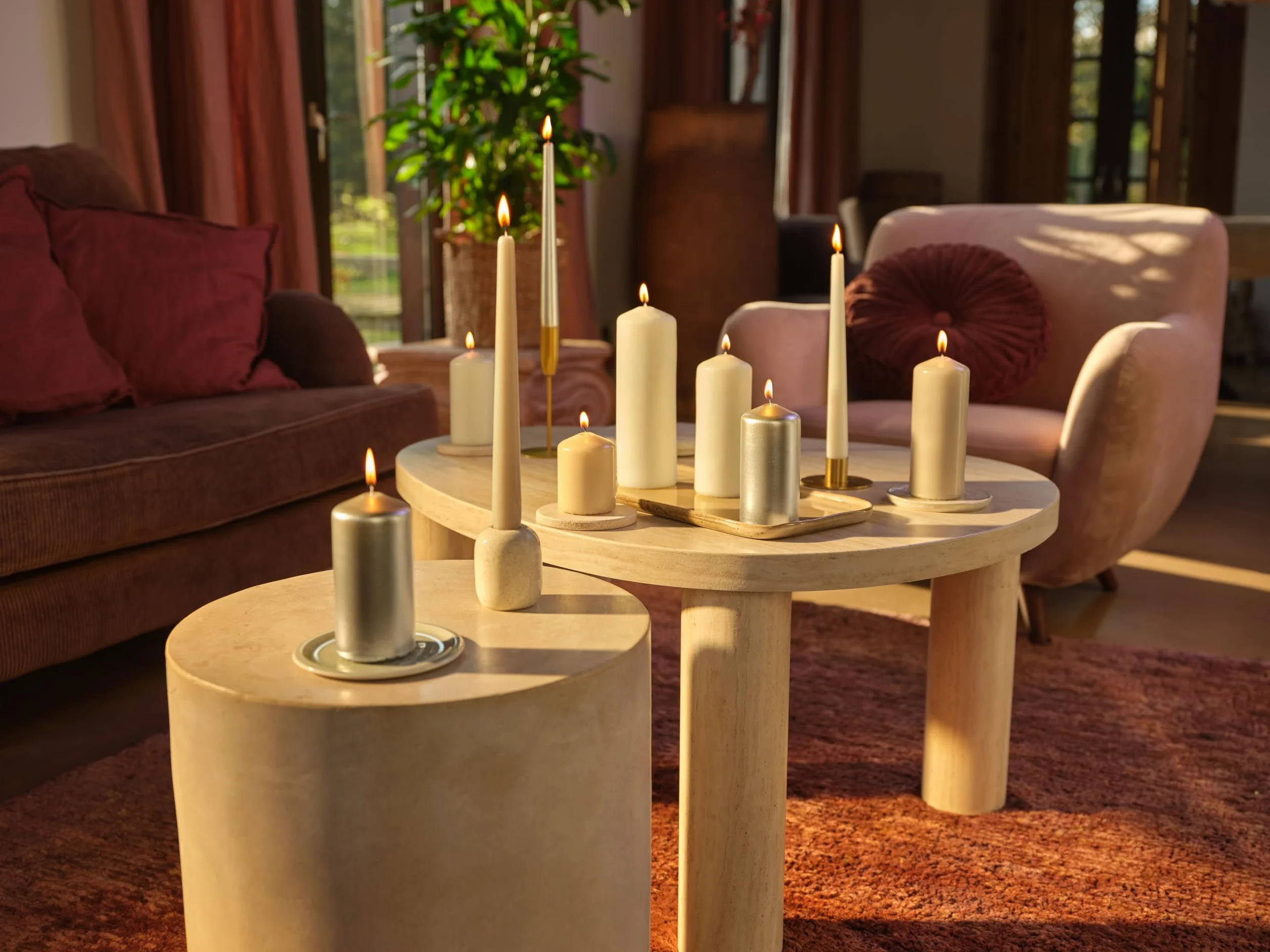 Bolsius Candele Coniche Lisce – Set da 16 – Lusso Tattile – Candele Decorative per la Casa – Lunga Durata – Inodori – Cera Naturale di Origine Vegetale – Senza Olio di Palma