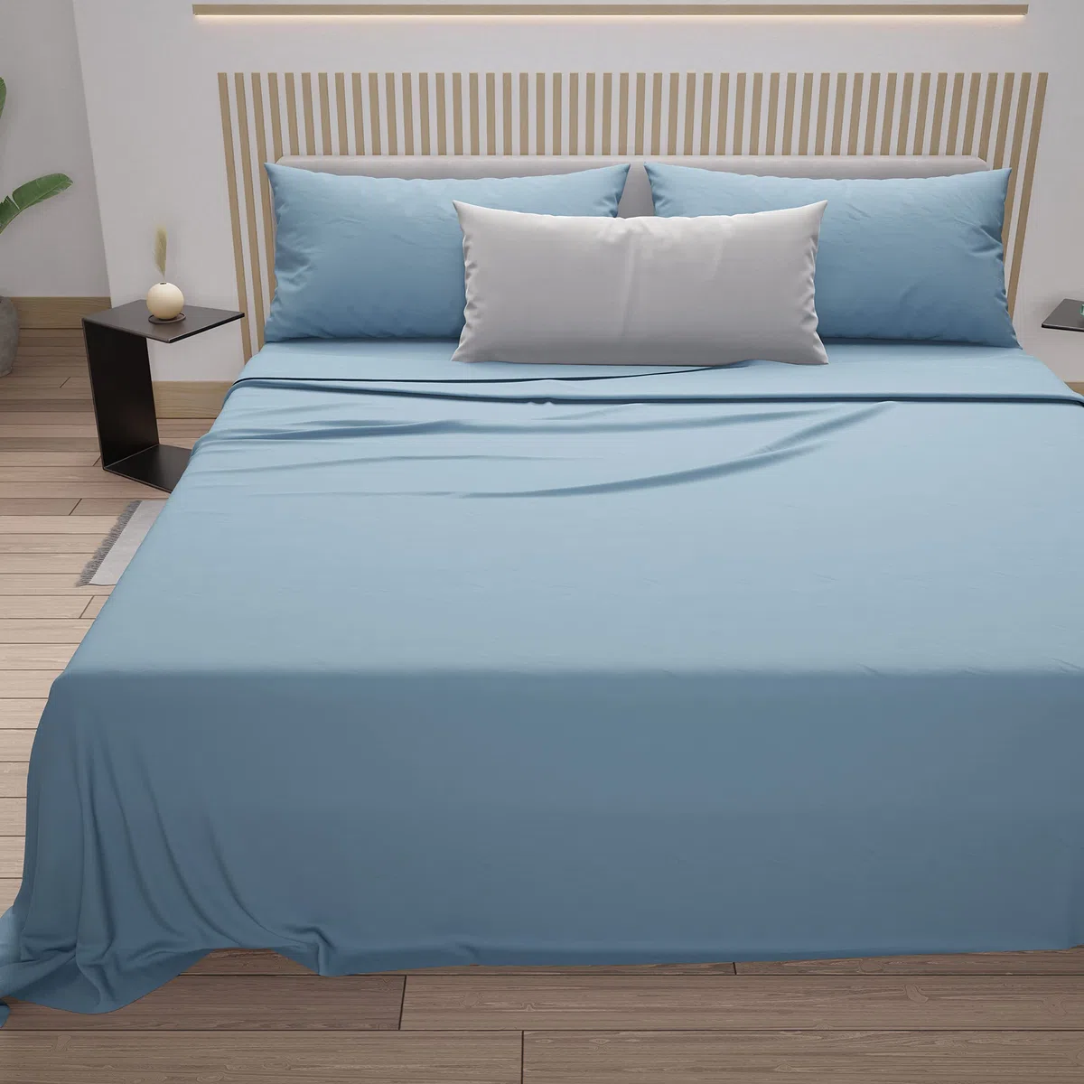 PETTI Artigiani Italiani - Lenzuola Piazza e Mezza Francese Cotone, Completo Letto Piazza e Mezza, Set Lenzuola Piazza e Mezza, Lenzuola sotto con Angoli, Lenzuola sopra e Federe, 100% Made in Italy