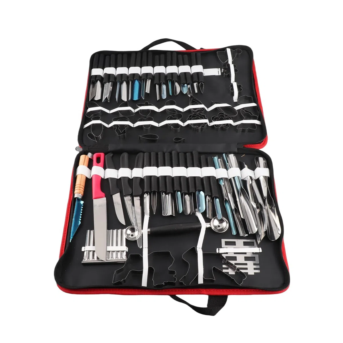 Atyhao 80PCS / Set Set da Intaglio Kit di Strumenti per pelare Intaglio culinario per guarnire Frutta e Verdura