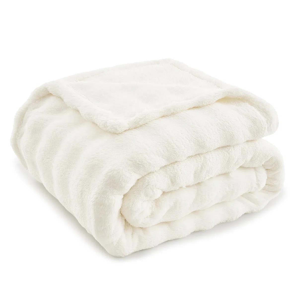 Topfinel Plaid Matrimoniale,Coperta Pile Termica Pelosa Morbida,Calda e Confortevole,OEKO-TEX,Coperta Matrimoniale Invernale,Adatta per Divano, Letto e Picnic,150 x 200 CM,Bianco