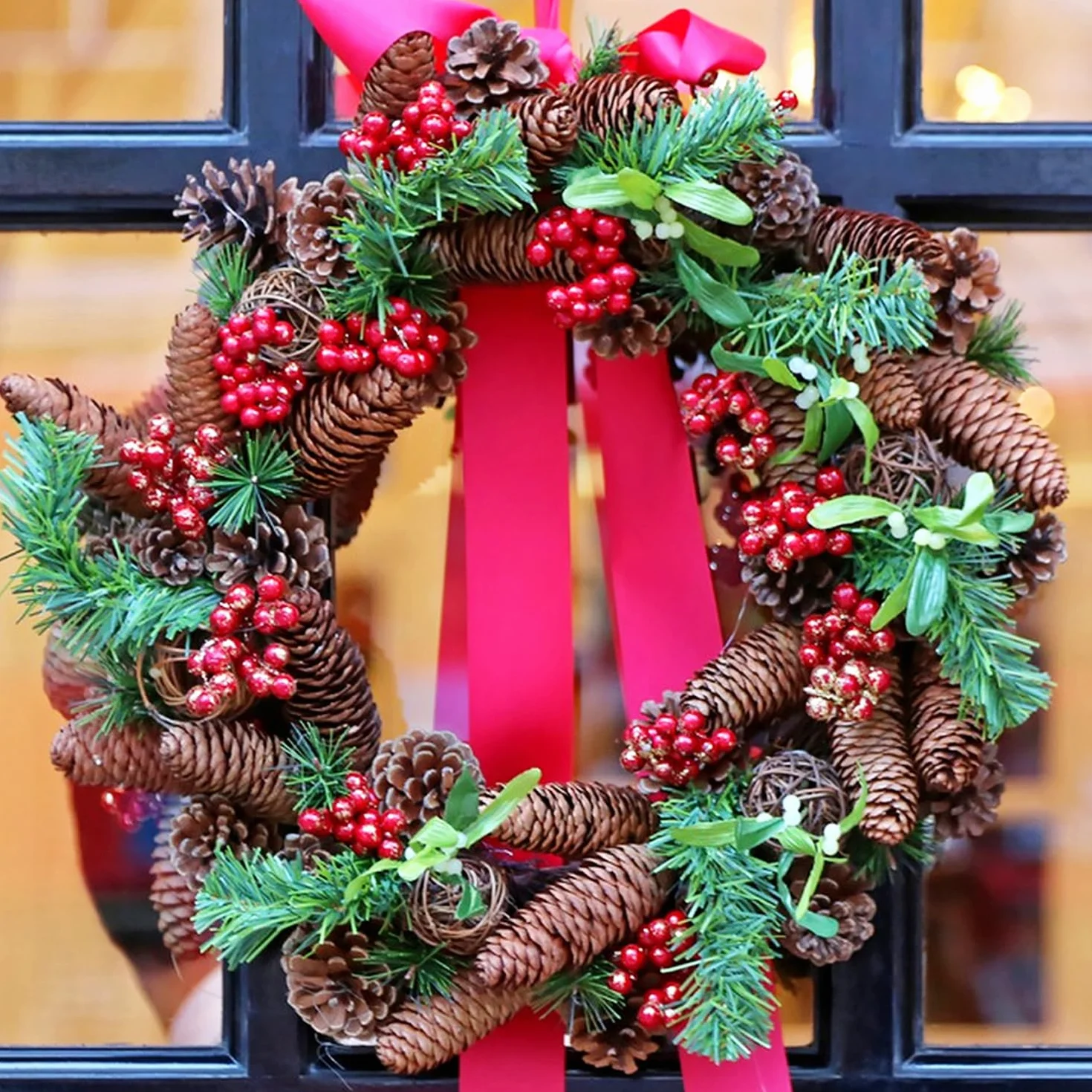 Jangostor 60 Pezzi Pigne Natalizie, Dimensione Multipla Naturali Pigne Decorative Per Decorazione da tavolo Albero di Natale Regali artigianali Ringraziamento
