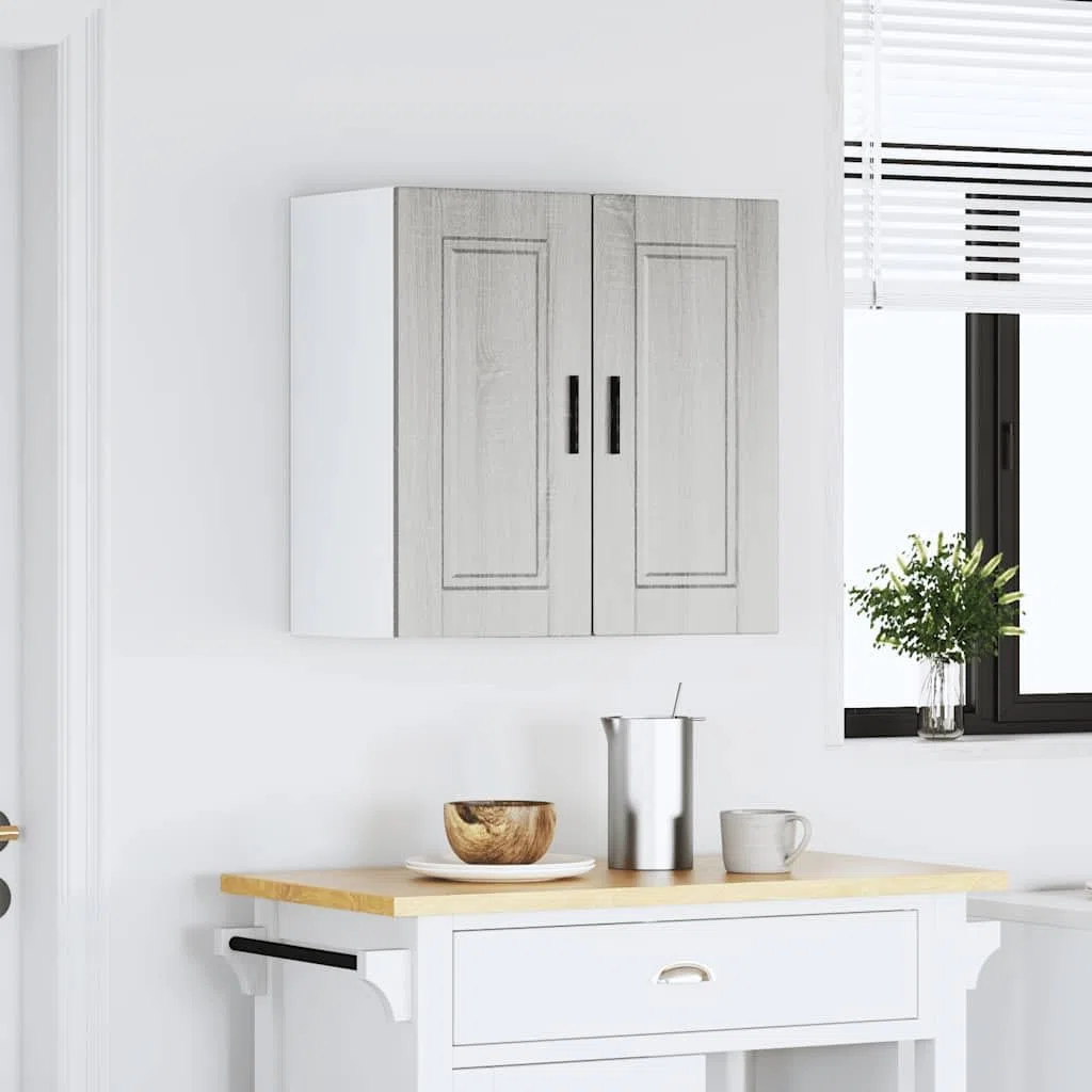 vidaXL Pensile da Cucina Porto Grigio Sonoma in Legno Multistrato