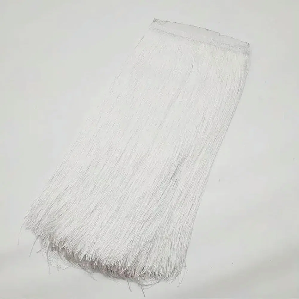 MAIYO 10 Metri 50CM Lungo Frangia di Pizzo Nappa Frangia Nera Taglio per Fai da Te Vestito Latino Abiti di Scena Accessori Nastro di Pizzo