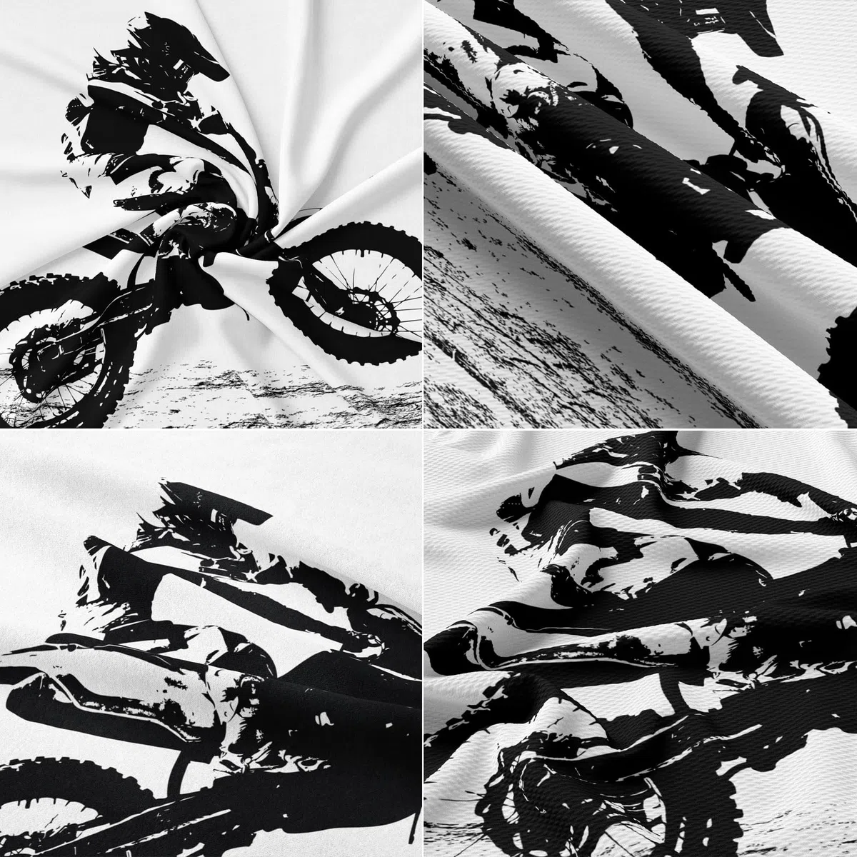 Copripiumino Moto 135 x 200 cm,3D Set di Biancheria da Letto a Tema Moto,con 2 federe da 50 x 75 cm, per adulti e bambini (Motocross-b, 135 x 200 cm)
