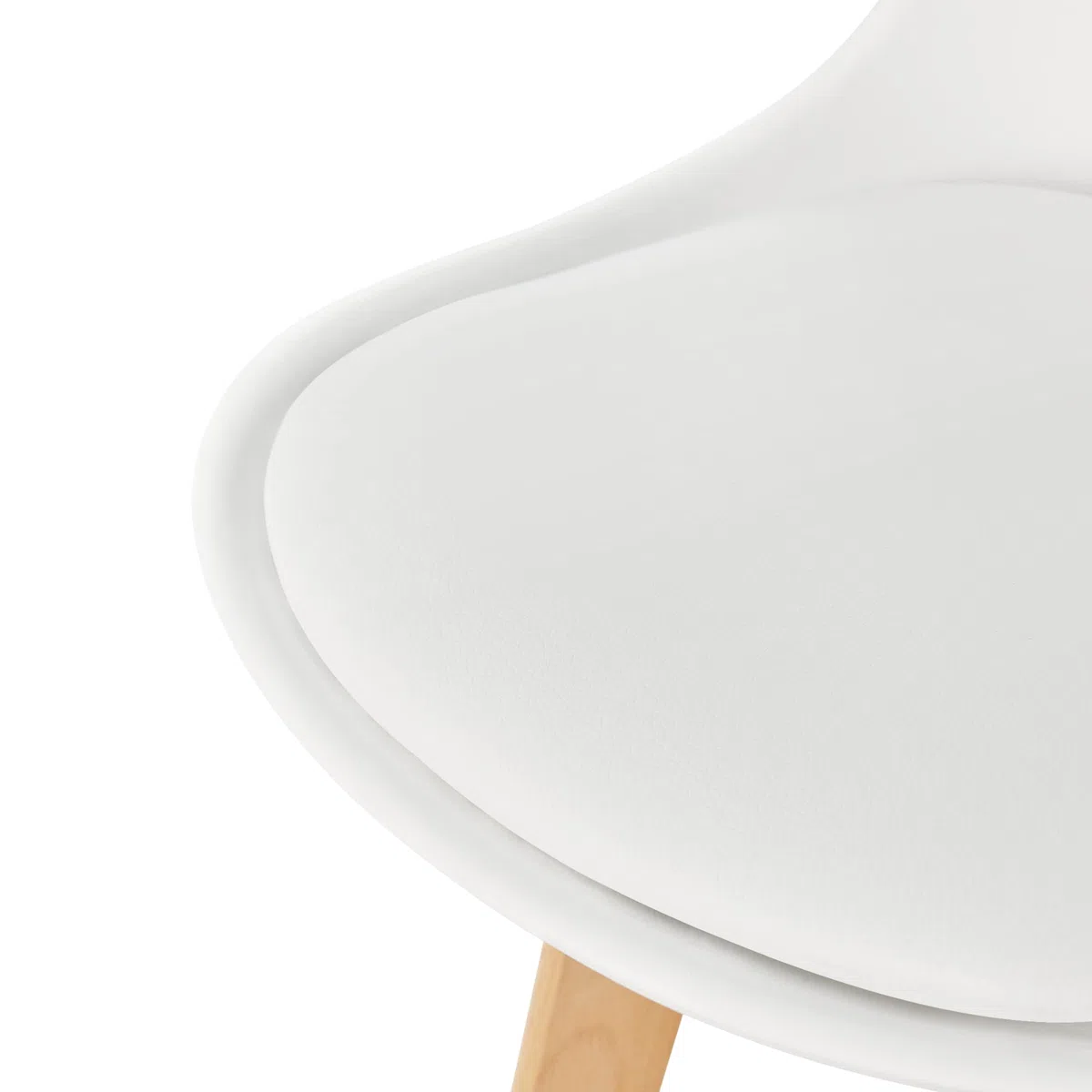 [en.casa] Set di 2 Sedie per Cameretta 2 Sedie per Bambini Altezza Seduta Imbottita 32 cm Mobili a Misura di Bimbi Sgabelli - Bianco