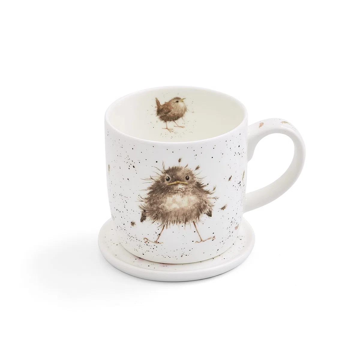 Wrendale by Royal Worcester - Tazza e sottobicchieri con uccelli, multicolore