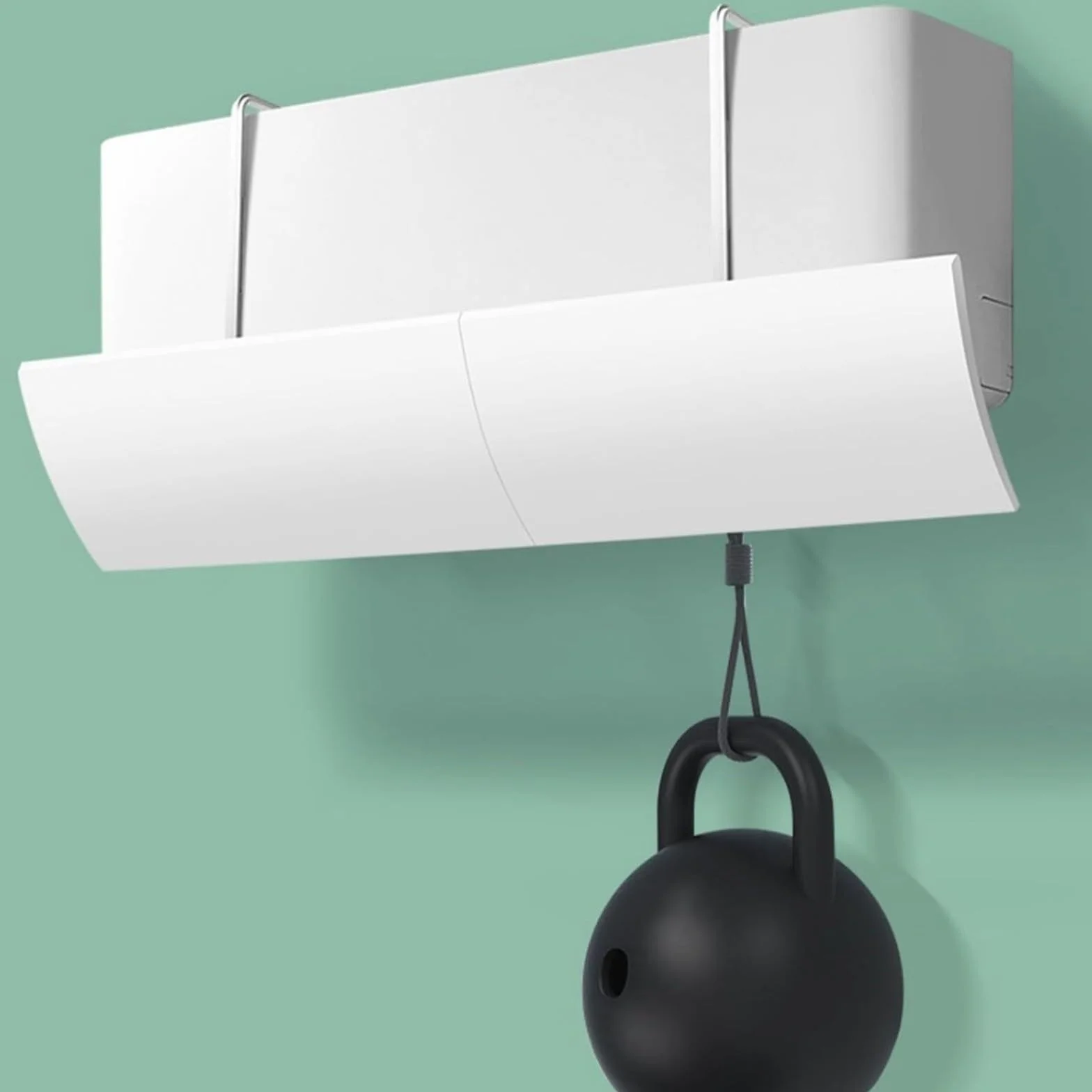Deflettore Condizionatore Universale Parete Regolabile Parabrezza Aria Fredda Calda Casa Ufficio Anziani Neonati Gravidanza Bianco
