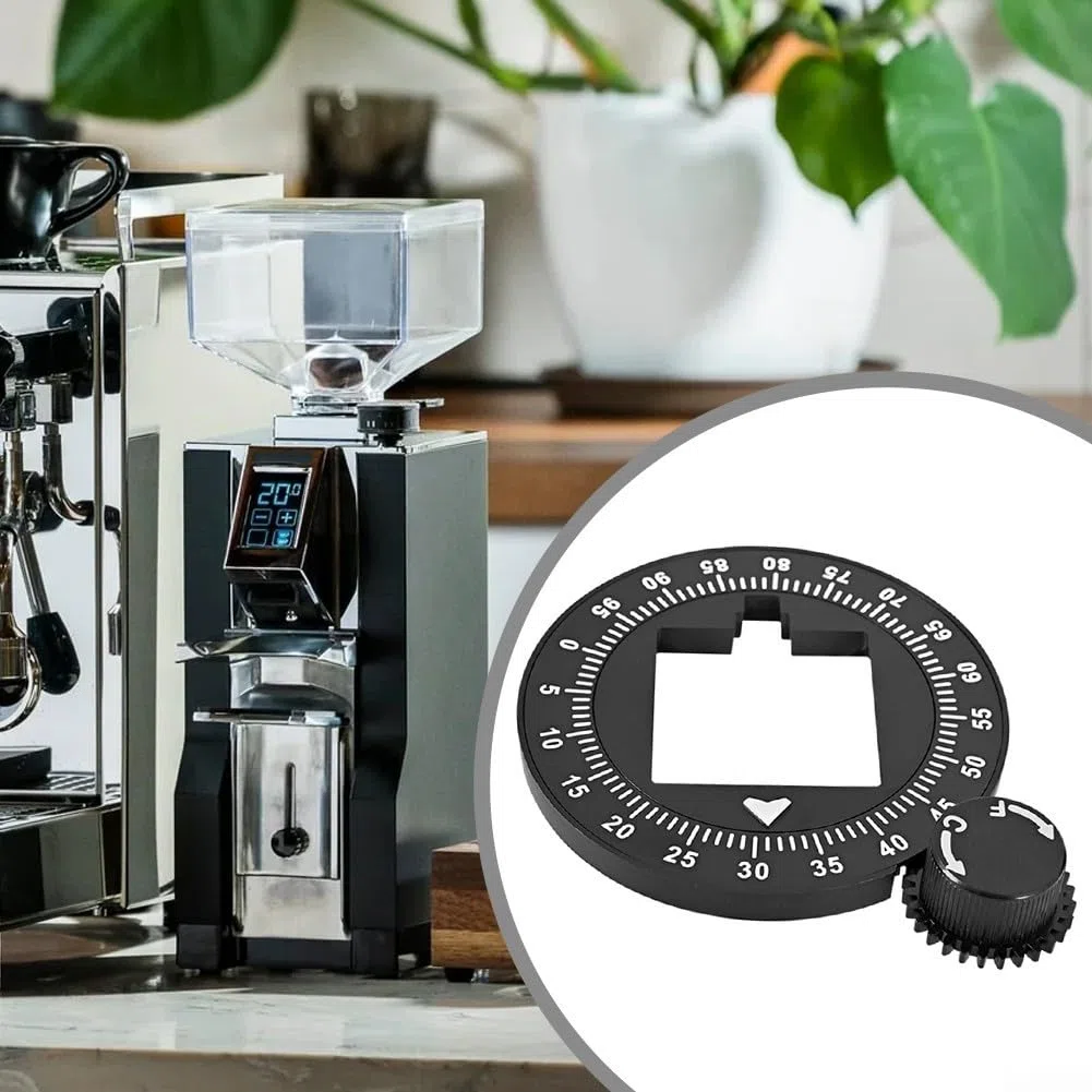 Quadrante in alluminio per macinacaffè Eureka Mignon, scala estesa 10-100, compatibile con modelli Specialita, facile da installare, resistente ai graffi