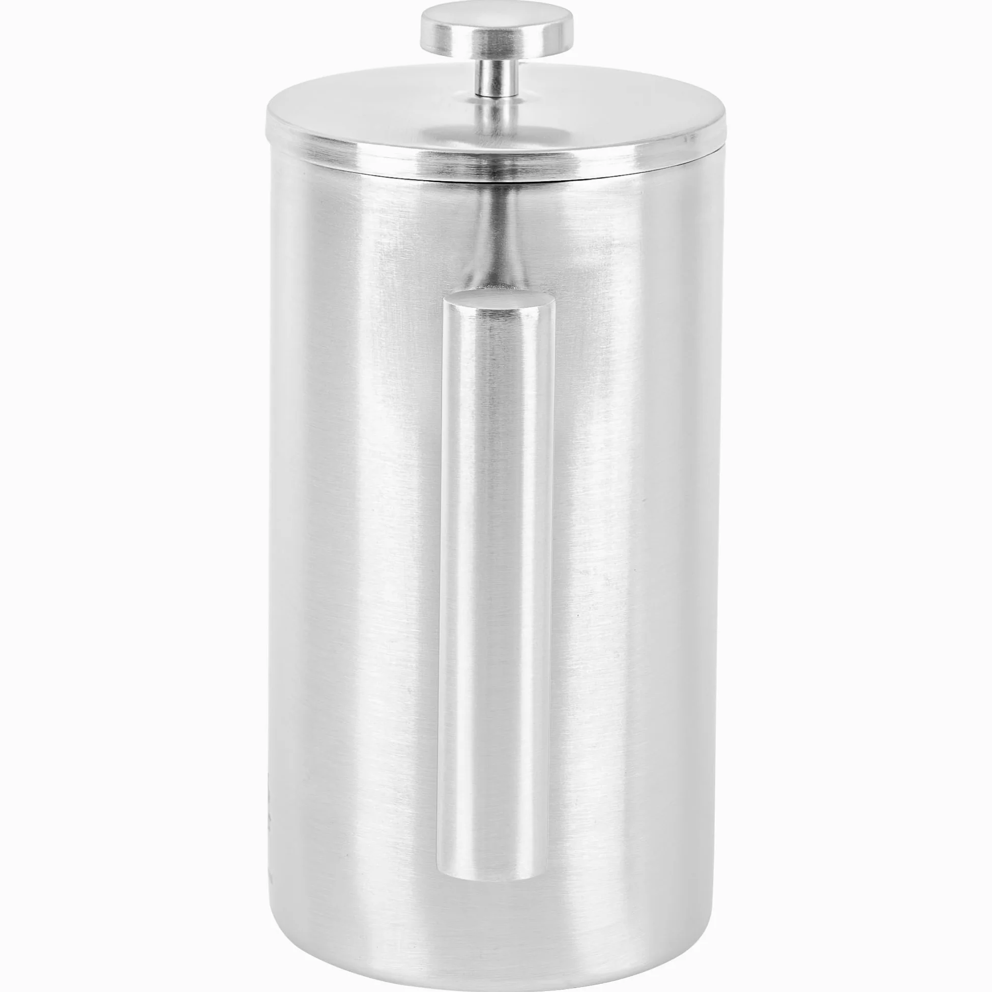 KARL HAUSMANN French Press Caffe Camping - 1 Litro / 8 Tazze - Caffettiera Francese Acciaio Inox - Macchina Caffè - coffee pressa francese campeggio - frenchpress inossidabile - Argento frenchpress
