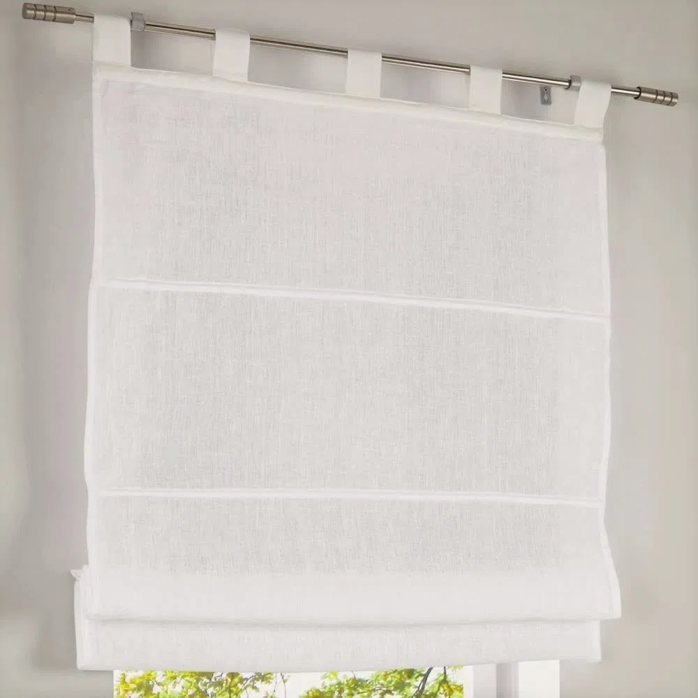 Kutti Tenda a pacchetto Metis passanti 100% puro lino colore crema 100 * 140 cm