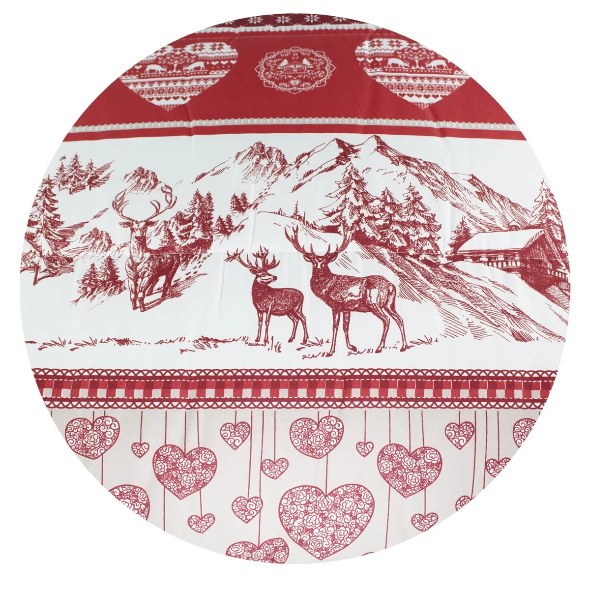 Tata Home Trapuntino Copriletto Trapuntato Primaverile Estivo 100 gr/mq Quilt Leggero Letto Singolo 160x260 cm Fantasia Tirolese Made in Italy MOD. Alpin