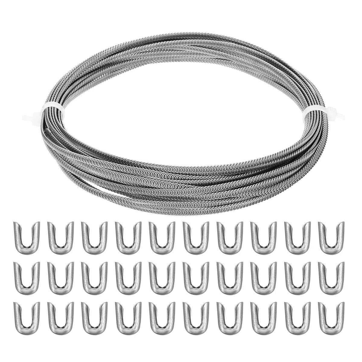 PATIKIL 33 Piedi 304 Inossidabile Corsetto Disossamento Spirale Metallo Disossamento con 32 Acciaio Disossamento Suggerimenti Struttura e Forma per Corsetto Fare Forniture (5mm LARGO)