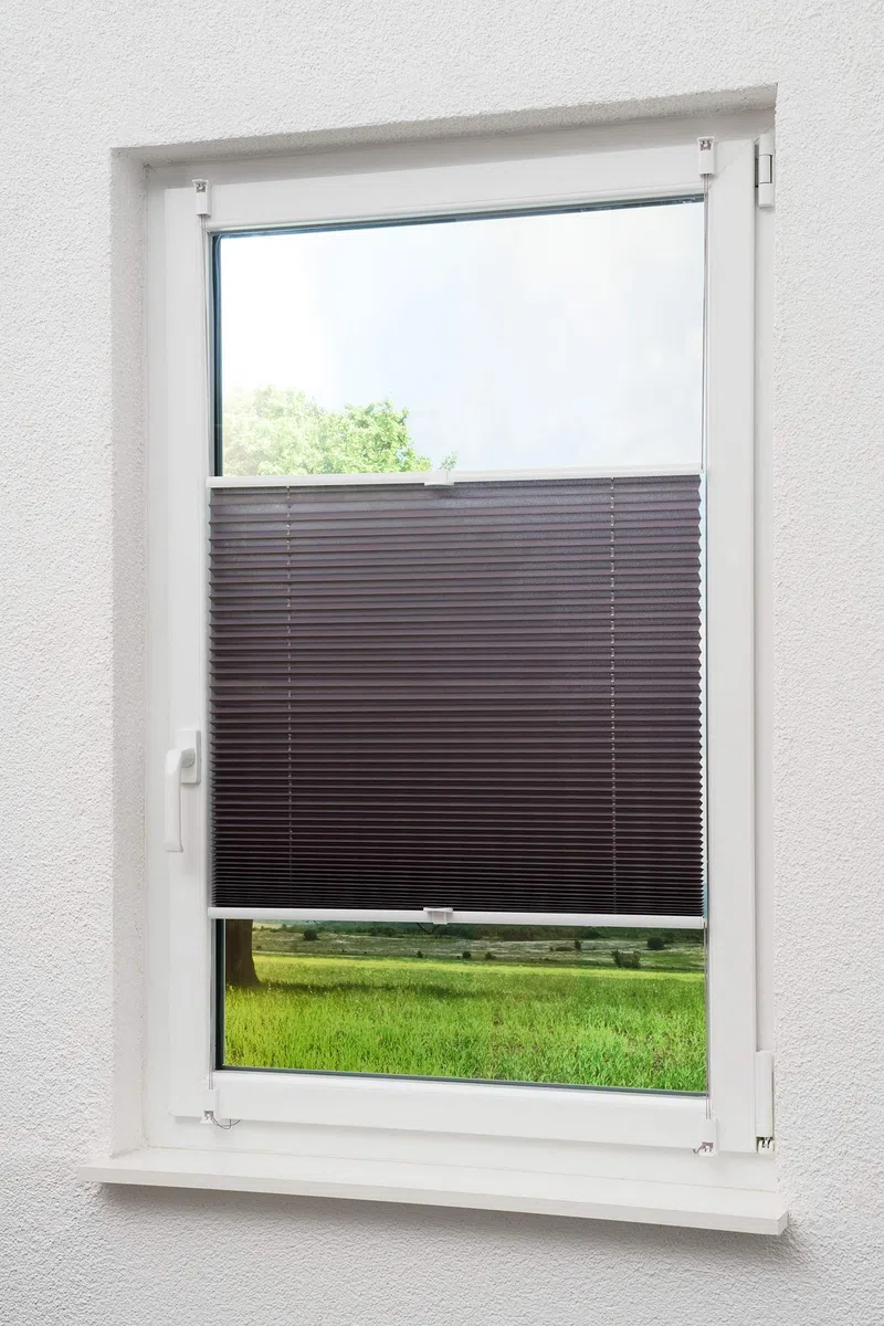 Sunlines Crush - Tenda Plissettata, 110 x 140 cm, Peso, Grigio
