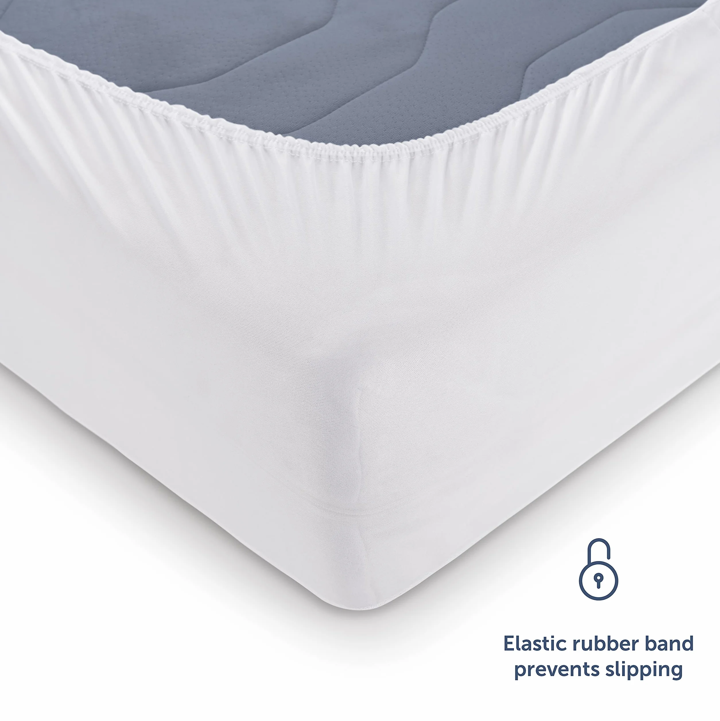 Blumtal Coprimaterasso Matrimoniale Trapuntato, Coprimaterasso Imbottito Letto Matrimoniale Trapuntato, Antirumore, Traspirante Extra-comfort, 180x200x30cm, 1 Pezzo