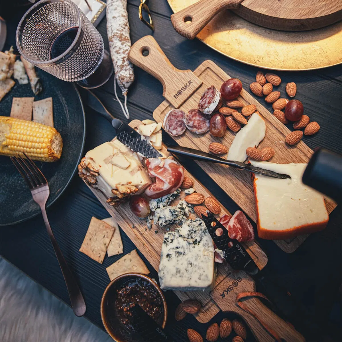 BOSKA Friends Tagliere per Formaggio/Tapas, Marrone, Small