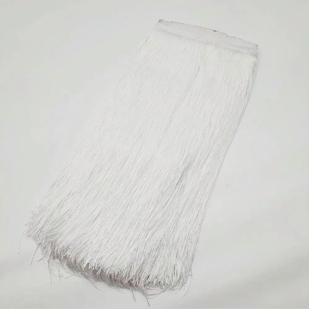 MAIYO 10 Metri 50CM Lungo Frangia di Pizzo Nappa Frangia Nera Taglio per Fai da Te Vestito Latino Abiti di Scena Accessori Nastro di Pizzo