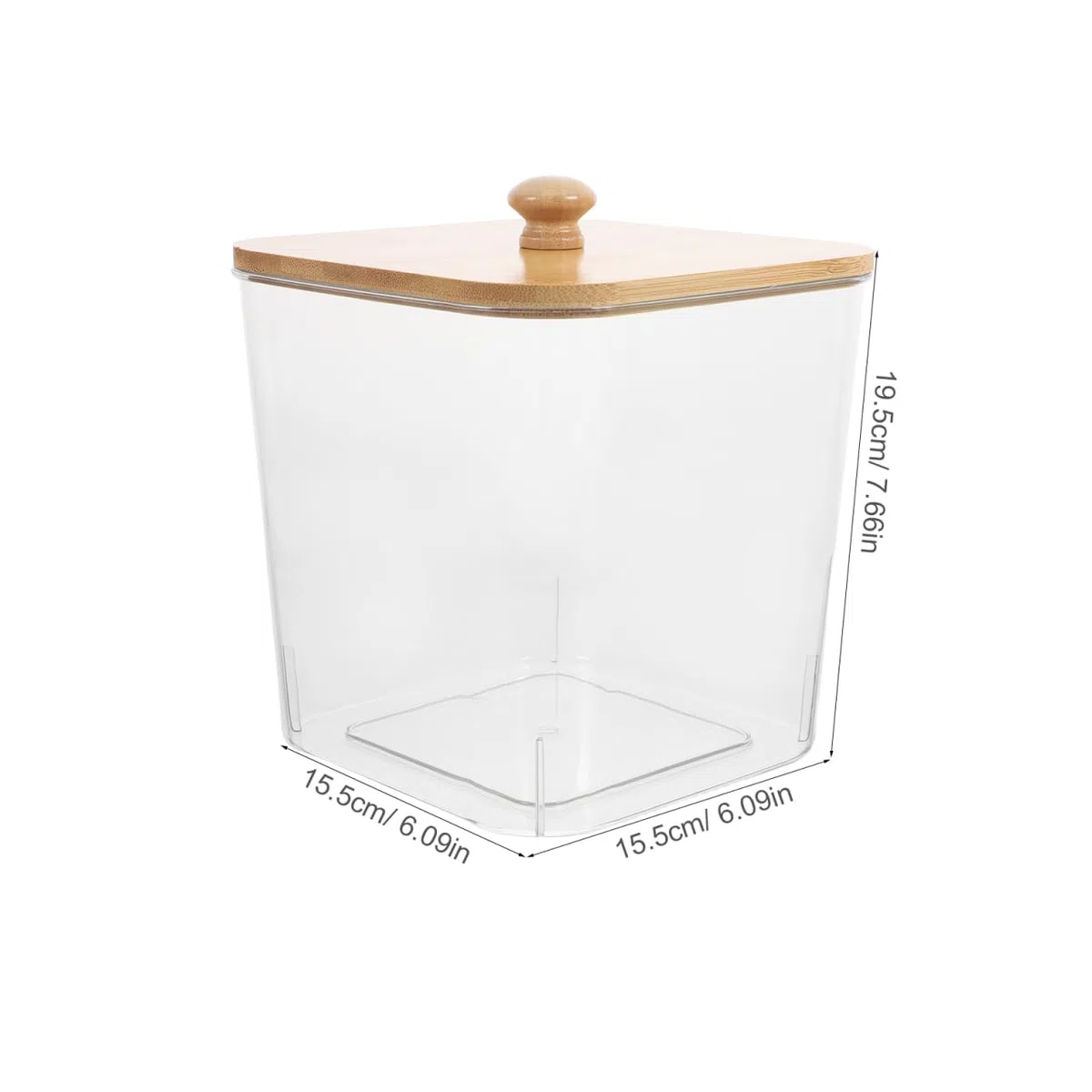 Ciieeo Contenitore Trasparente Con Coperchio Per Detersivi Lavatrice Organizer Lavanderia 6.69X6.10X6.10In Conservazione Capsule Perle Profumate Fogli Asciugatrice