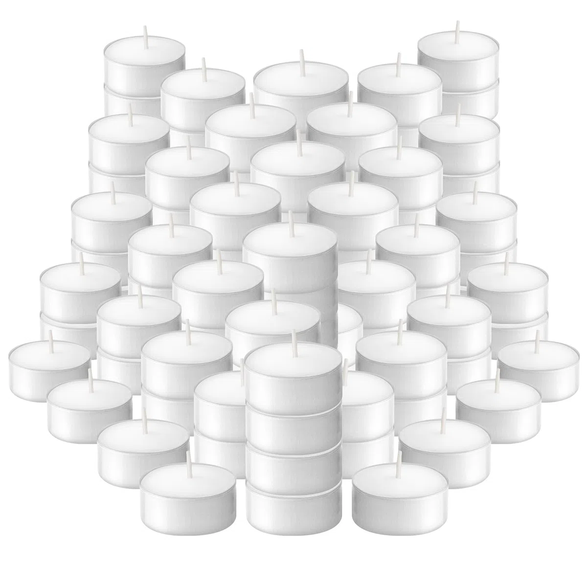 Bolsius Candeline per interni ed esterni, durata: 4 ore, 16 x 38 mm, 100 pz., colore: Bianco