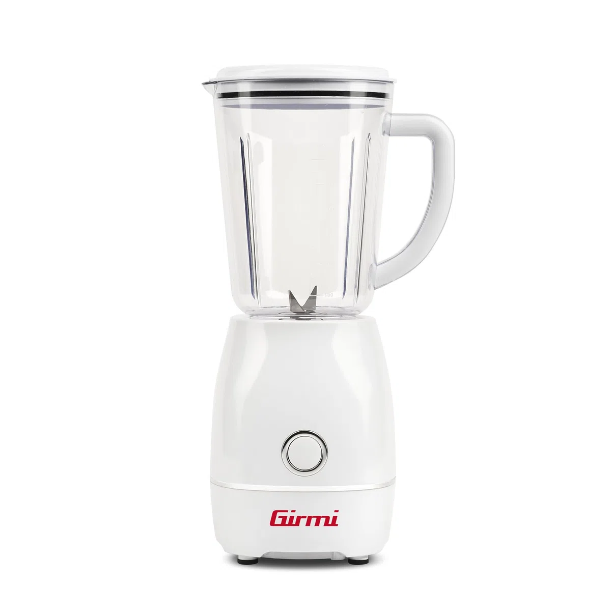 Girmi FR07 Frullatore, 300W, 600 cc, 4 Lame Inox, Funzionamento PULSE, Bicchiere Graduato, Dispositivo di Sicurezza, Piedini antiscivolo