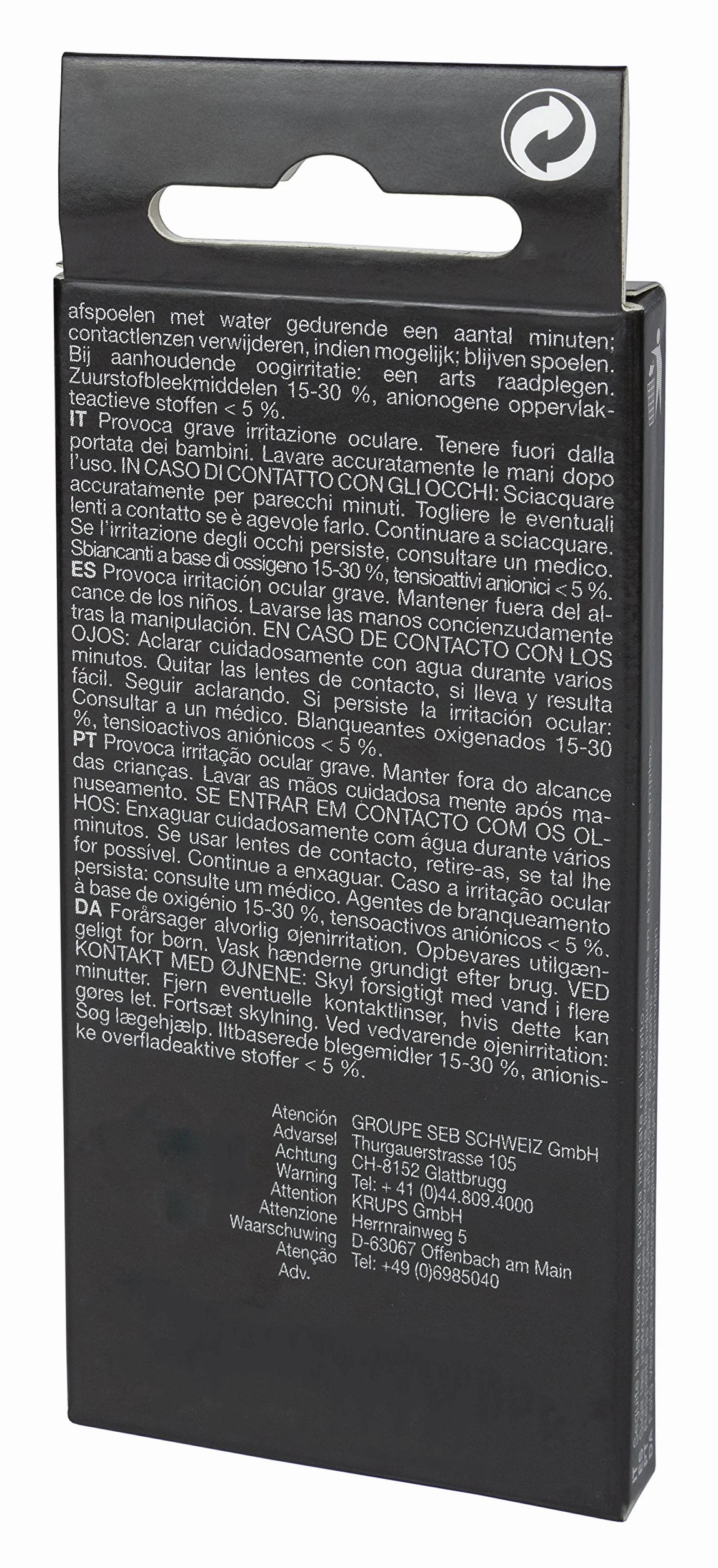 KRUPS - Pastiglie per la pulizia, XS3000, confezione da 2