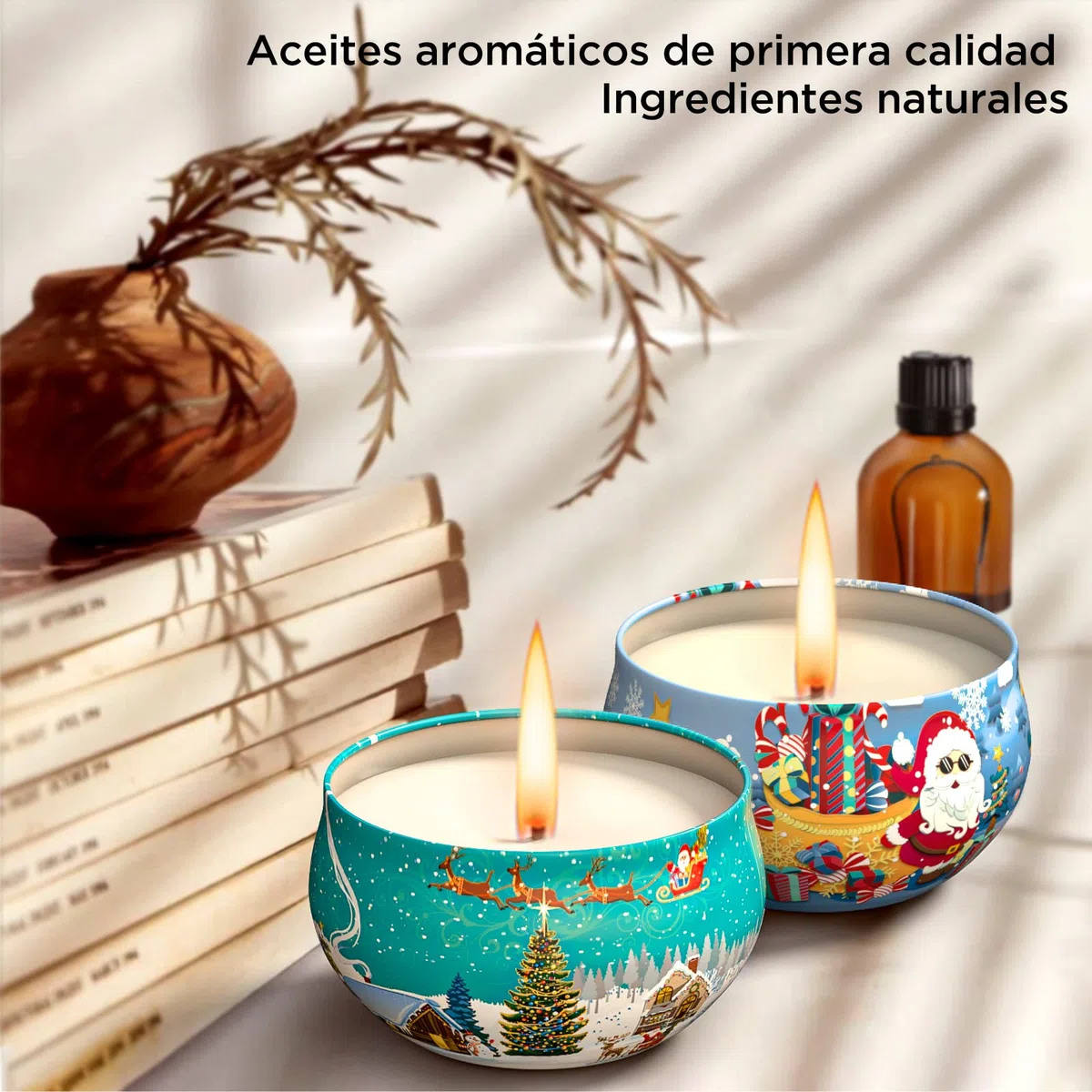 Primevolve 12 Pezzi candele profumate, 100% Cera di Soia Naturale, pensierini natalizi, set regali donna, Adatto per Compleanno Matrimonio Bagno Yoga