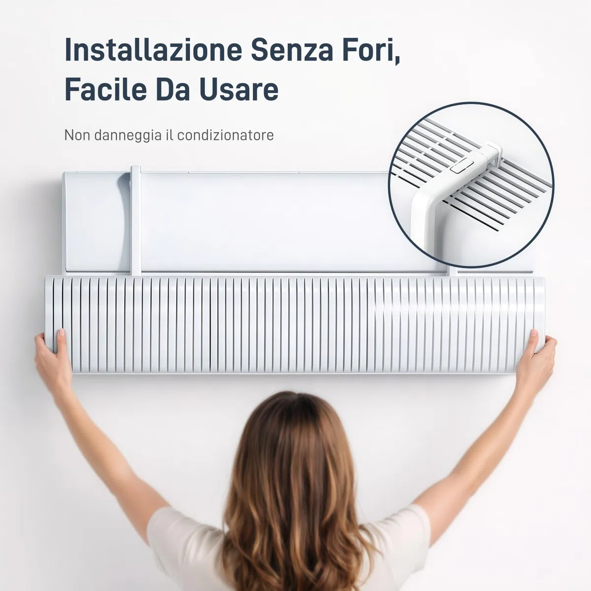Deflettore Condizionatore Universale, Deflettore Aria Condizionata Regolabile, Deviatore Aria Condizionatore Anti Diretto Blowing, Deflettore per Condizionatore per Ufficio e Casa