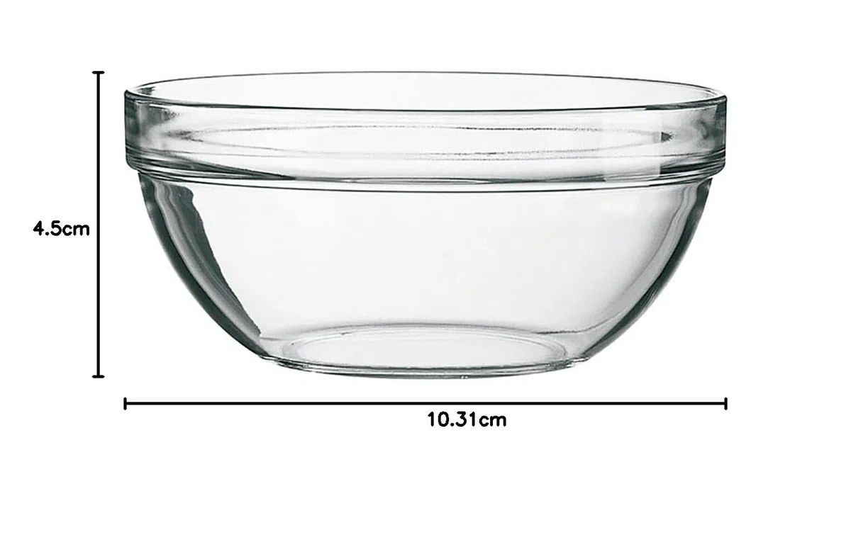 Arcoroc Empilable impilabile Ciotola 10cm, 210ml , 6 Ciotole