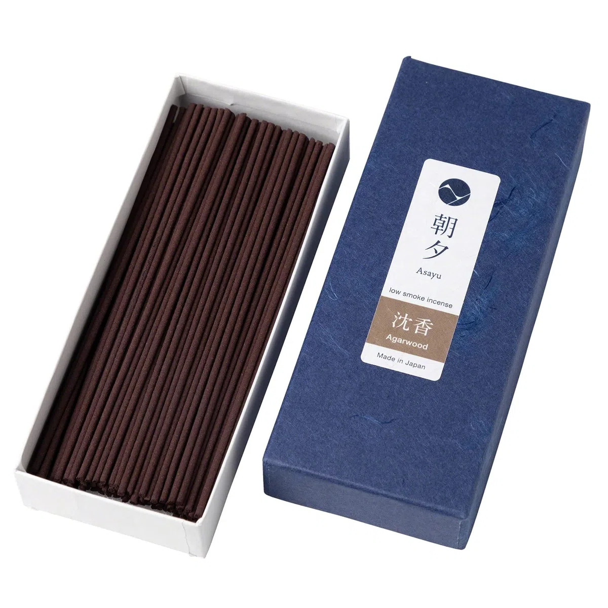 Asayu Bastoncini di Incenso Giapponesi a Basso Fumo Profumo di Legno di Agar, Qualità Fatti in Giappone - Oud (Agarwood 40g)
