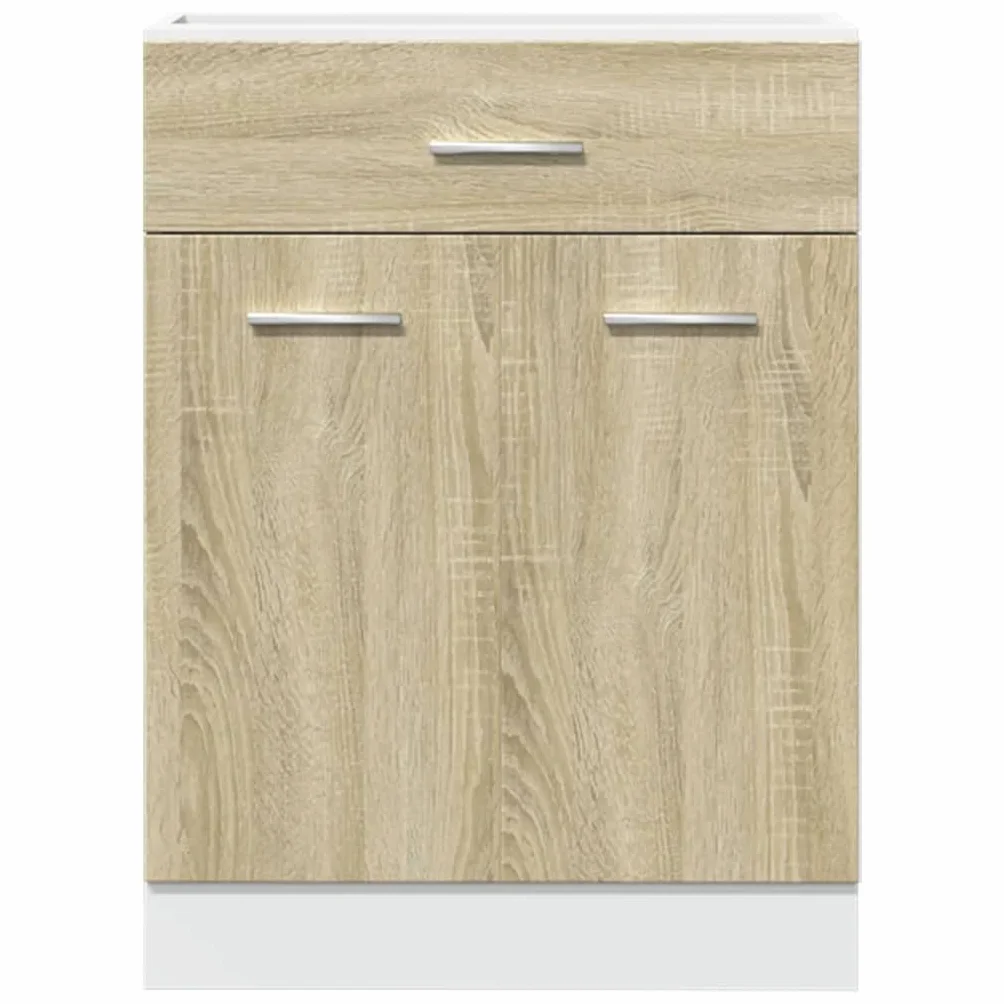 vidaXL Armadio Inferiore Cassetto “Lyon” Rovere Sonoma 60x46x81,5