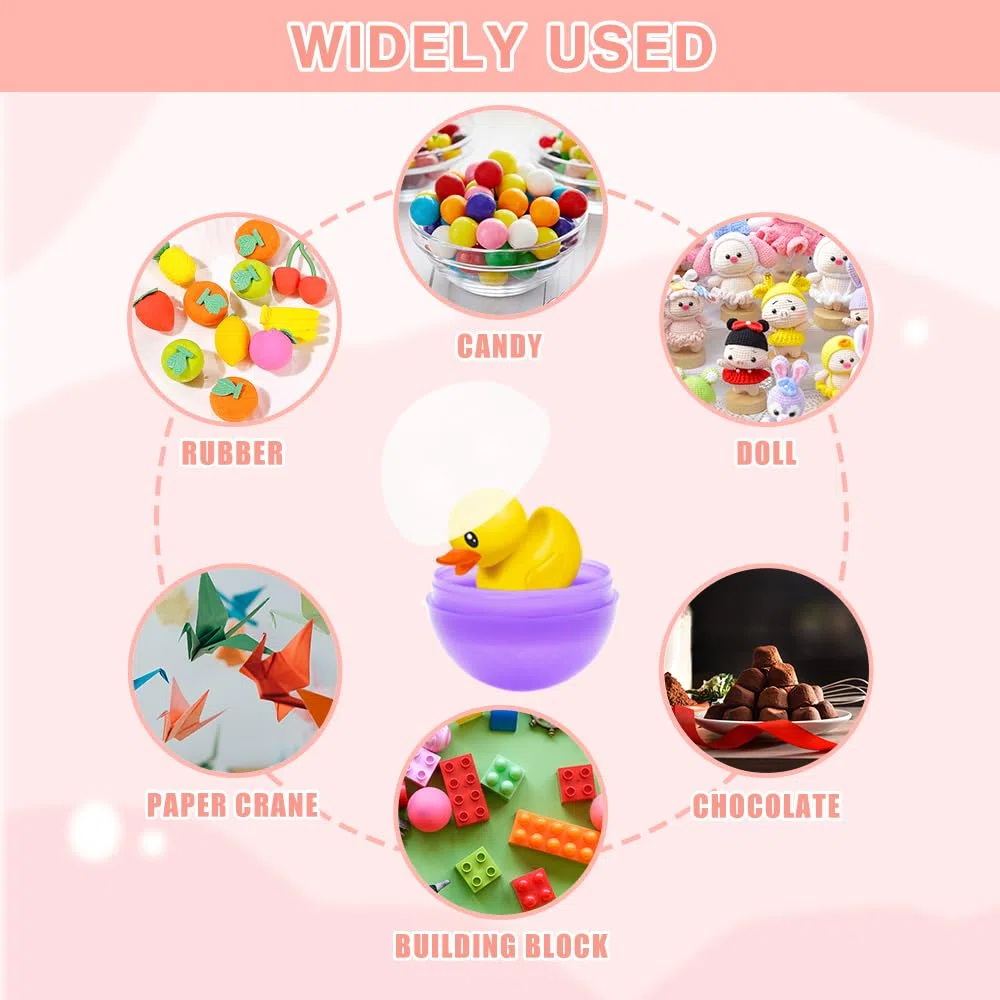 100 Pezzi 2.8cm Palline Trasparenti Apribili,Distributore Palline,Capsule Trasparenti Rotonde Vuota Gumball Machine Tombola Bingo LotteriaPalline