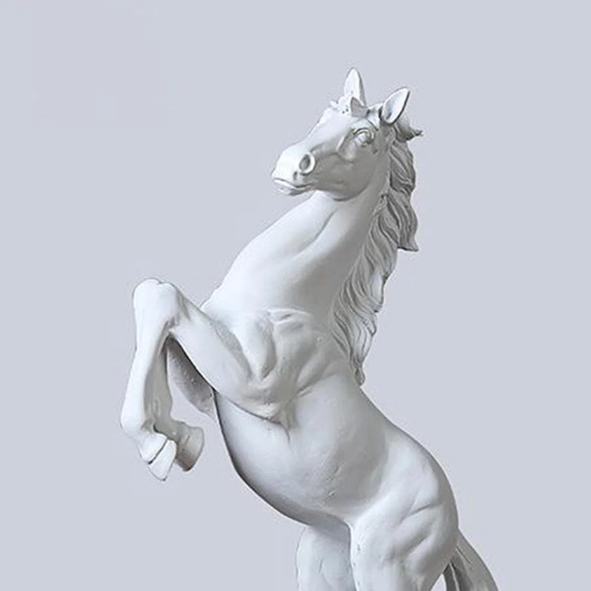 MagiDeal Figurine Cavallo, Statue in Resina Cavallo al Galoppo, Moderna per la Decorazione Scrivania, Stile Europeo, per La, Bianco