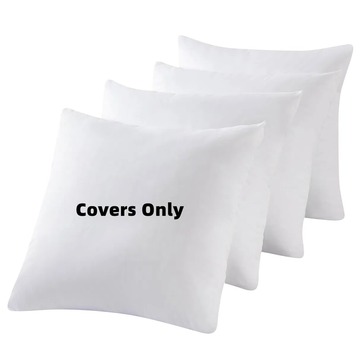 Confezione da 4 federe impermeabili a prova di piuma, con cerniera, 45,7 x 45,7 cm, per cuscini quadrati