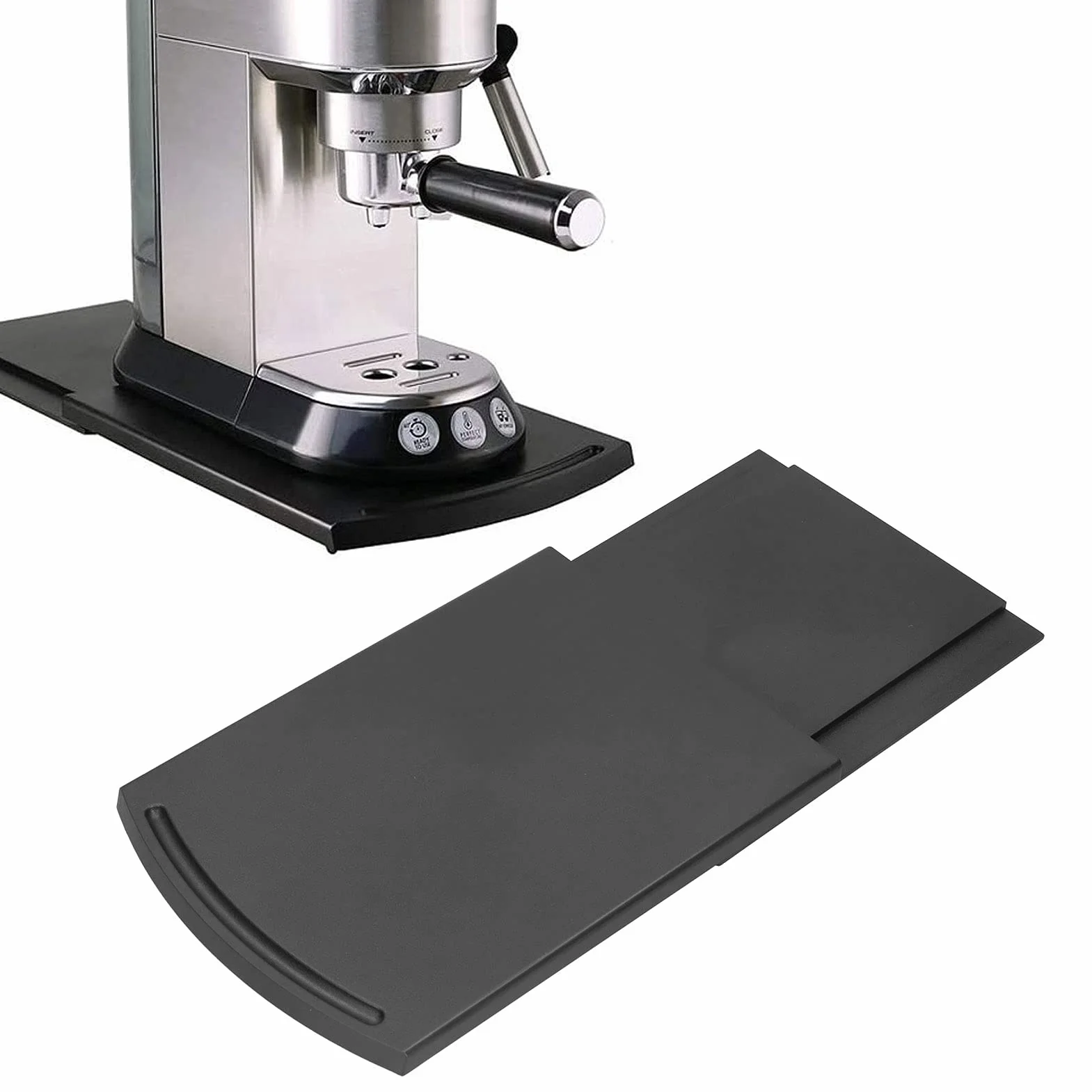 Ejoyous Vassoio Scorrevole per Macchina da caffè, Grande Cursore per Bancone, Base di Scorrimento Mobile per Elettrodomestici