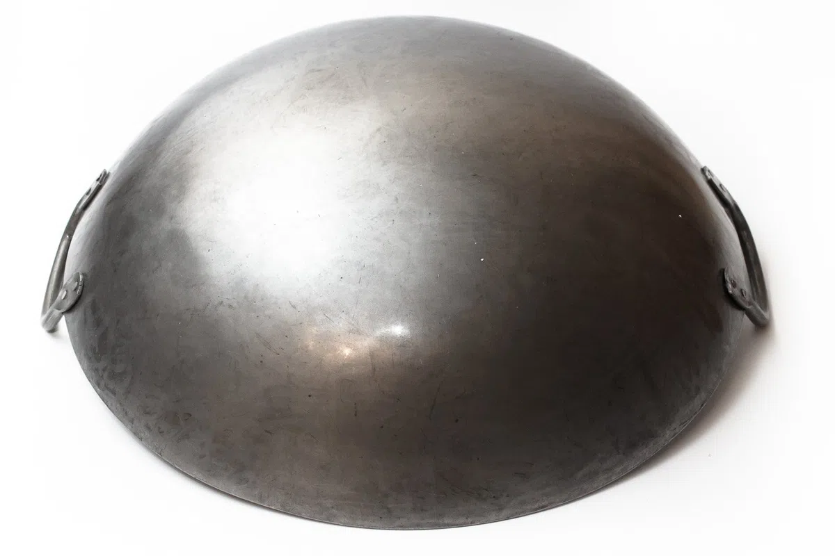 Craft Wok Grande Wok da 40 cm in Stile Canton Pesante e Martellato a Mano in Acciaio al Carbonio (fondo arrotondato)/731W87