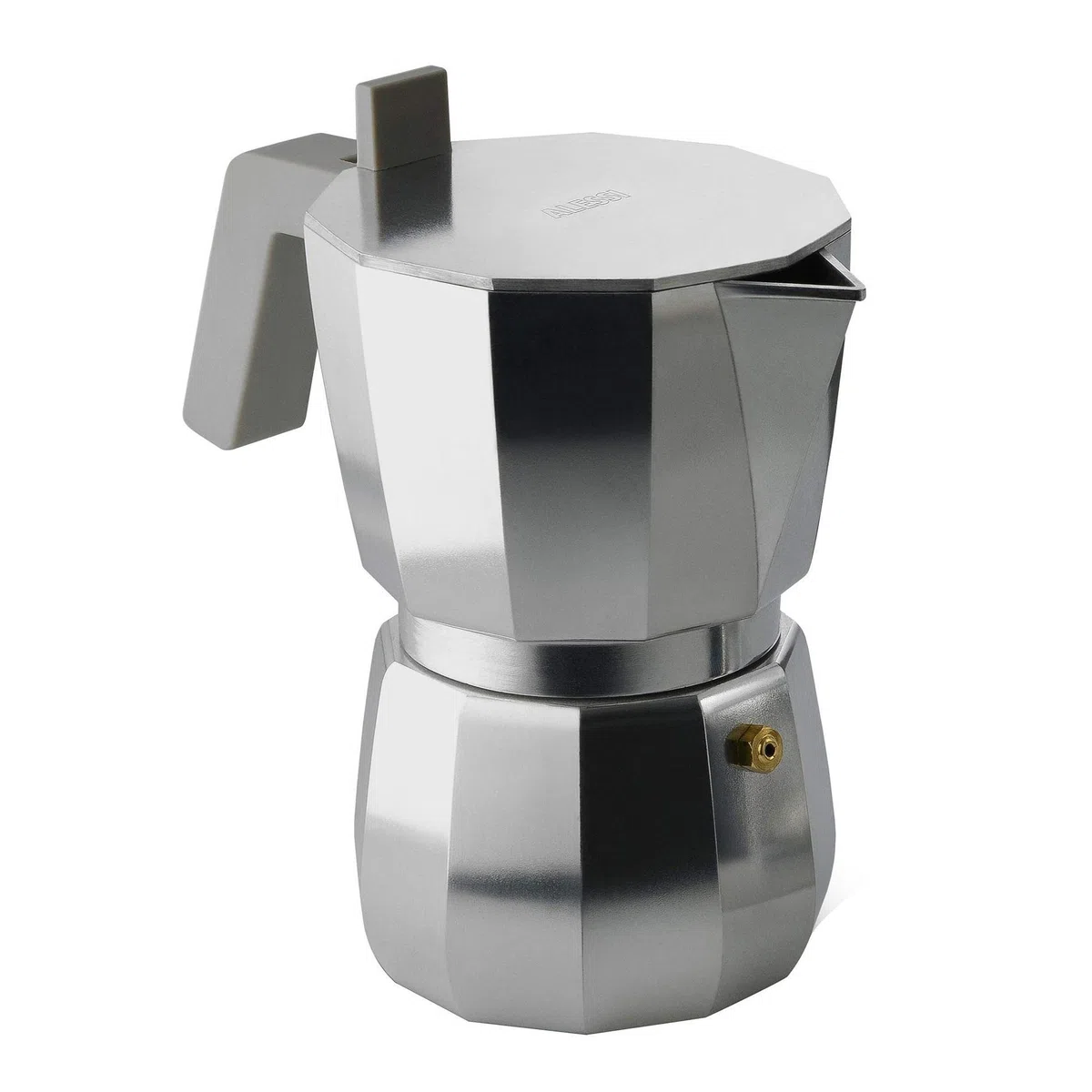 Alessi | Moka DC06/6 - Caffettiera per Espresso di Design in Fusione d'Alluminio, 6 Tazze