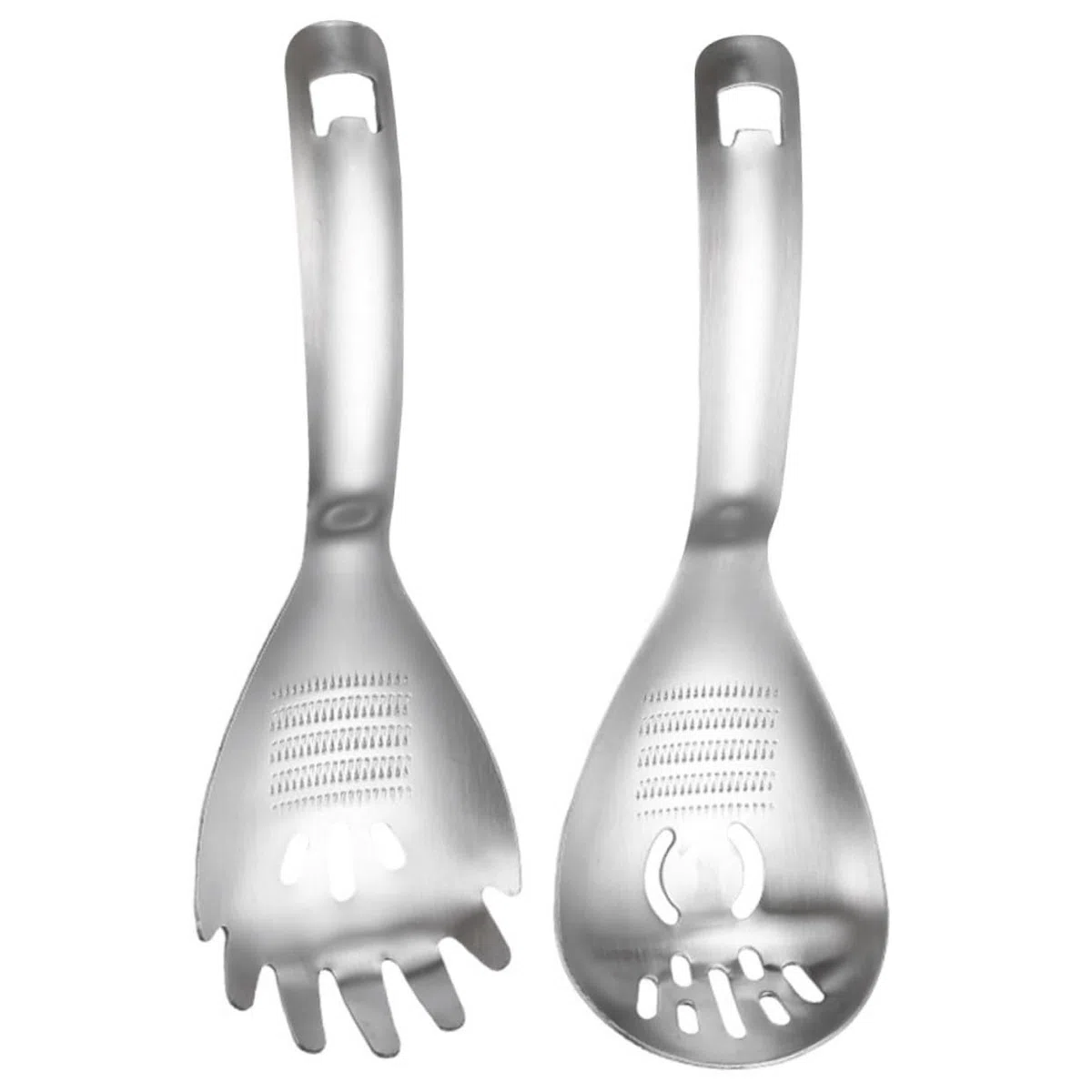 iplusmile 2pezzi Spremiaglio in Acciaio Inox per Cucina Grattugia per Radice e Tritaaglio Multifunzionale Cucchiaio in Acciaio Inox Incluso per Spremere Aglio e Altri Alimenti Complementari