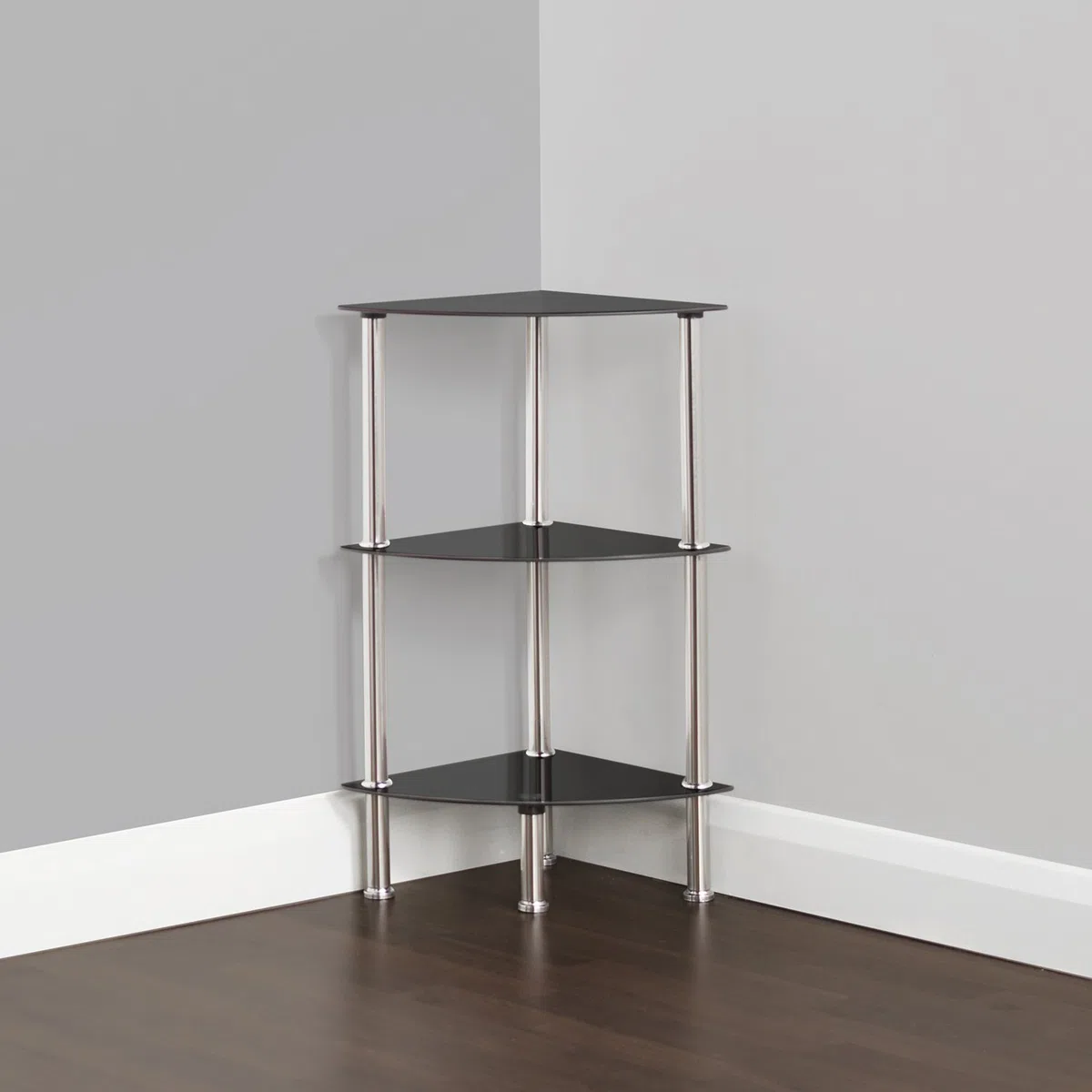 KING Moderno scaffale ad Angolo mensola Bagno Rack Storage System vetrina