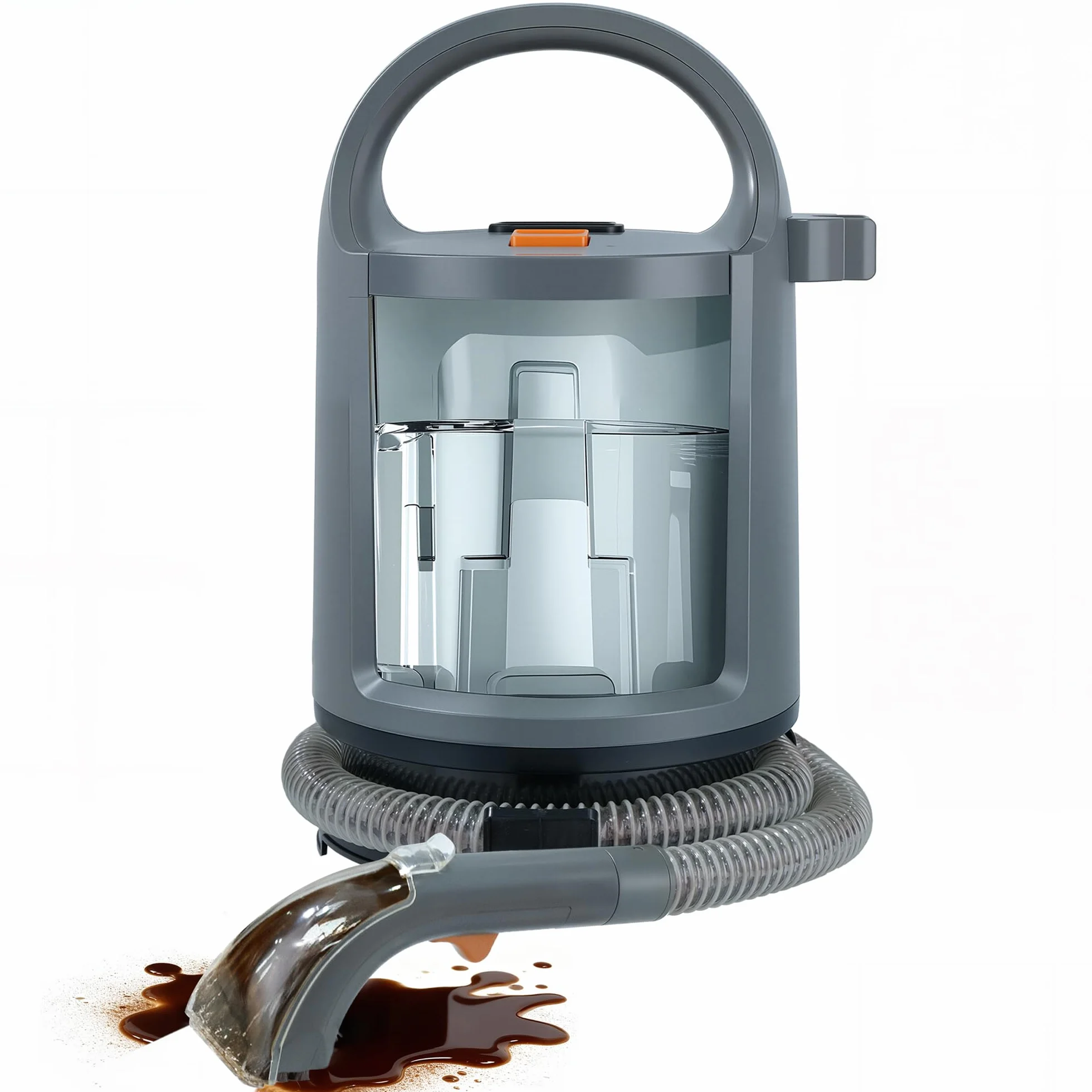 Dispositivo di pulizia per tappezzeria, 400 W, 12 kPa, aspirapolvere portatile con sistema a 2 serbatoi, detergente per tappeti e smacchiatori per divano, tappeti, auto, letto e tappetini