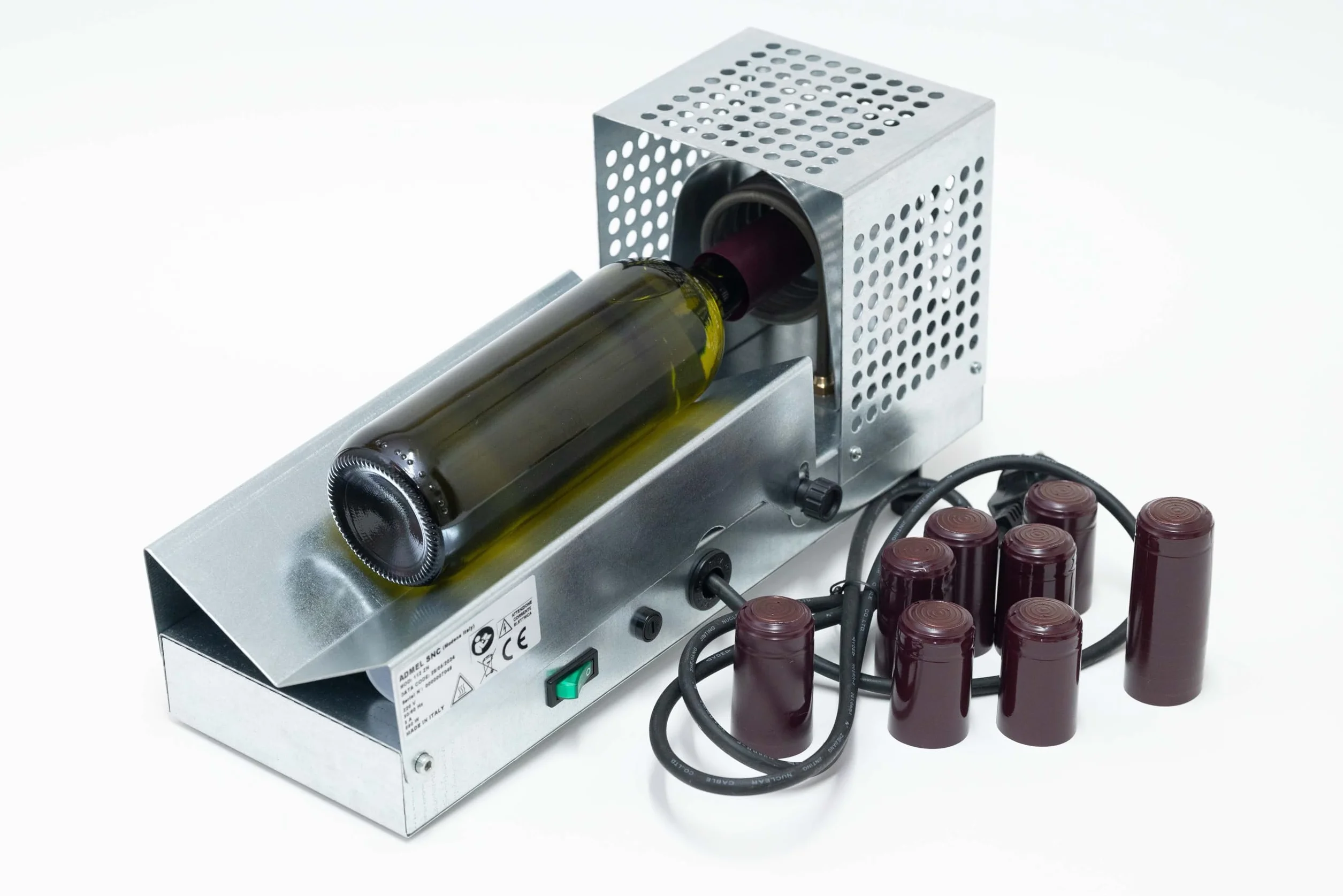 Generico Termocapsulatrice in Ferro zincato per Capsule termoretraibili nelle Bottiglie di Vetro per Vino e Olio