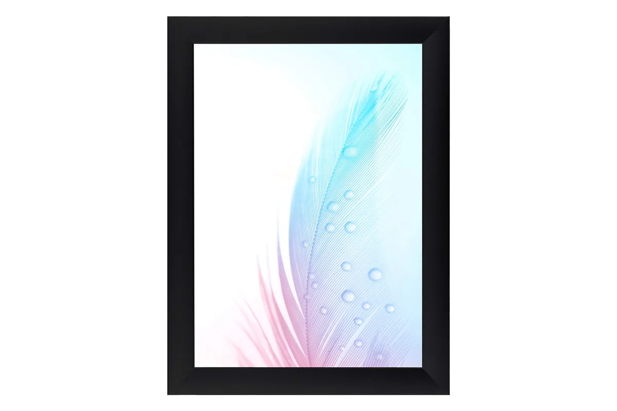DR35 - Cornice portafoto in legno MDF da 31 x 39 cm (nero opaco), 35 mm di larghezza, con vetro acrilico antiriflesso antiriflesso, parete posteriore stabile e ganci